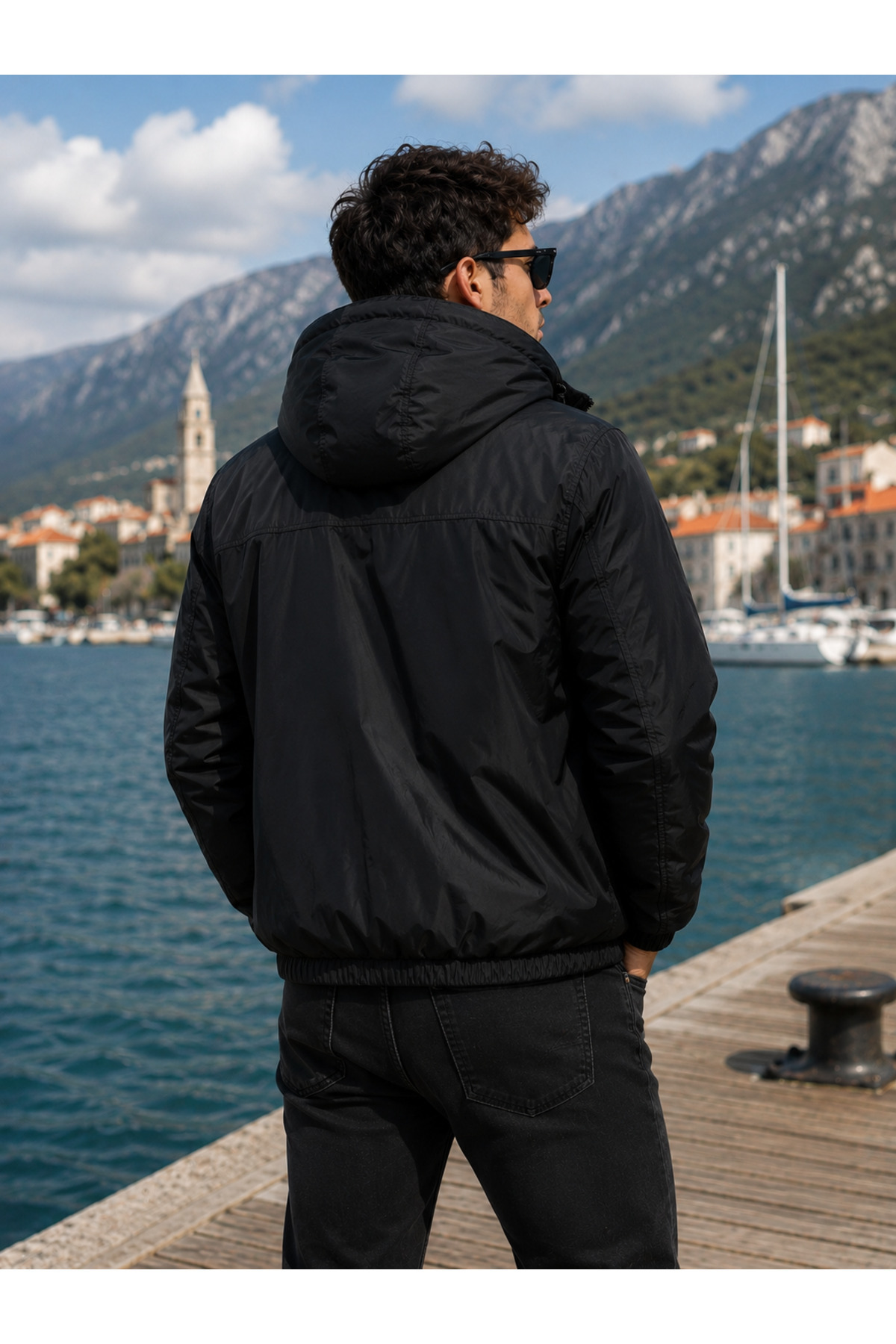 wesley wear YENİ SEZON YÜKSEK KALİTE YAĞMUR VE SU GEÇİRMEZ YAĞMURLUK RÜZGARLIK CEKET MONT görsel 3