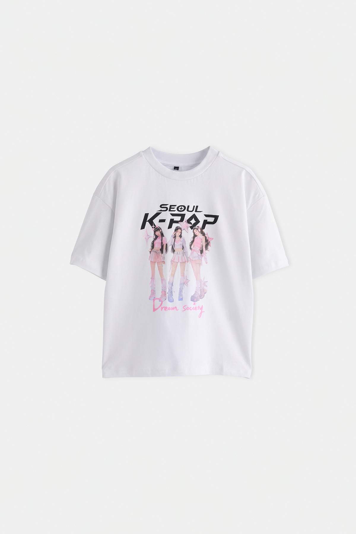 Trendyolmilla Kids Ekru*001 Düz Örme T-Shirt TKDSS26TS00085
