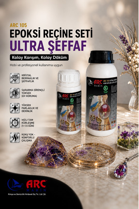 ARCMARİN KİMYA VE DENİZCİLİK HIRDAVAT Arc 105 Ultra Şeffaf Hobi, Takı, Tepsi ...
