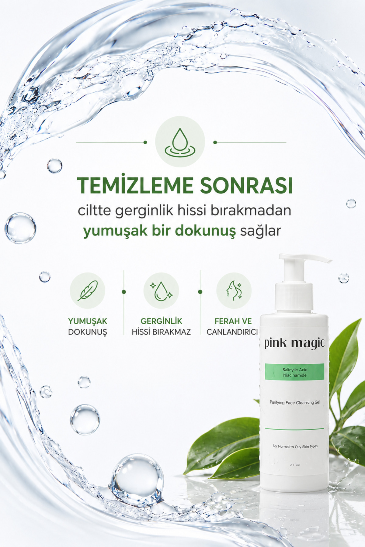 Arındırıcı Yüz Temizleme Jeli - Normal, Karma ve Yağlı Ciltlere Özel — تصویر 6 از 8