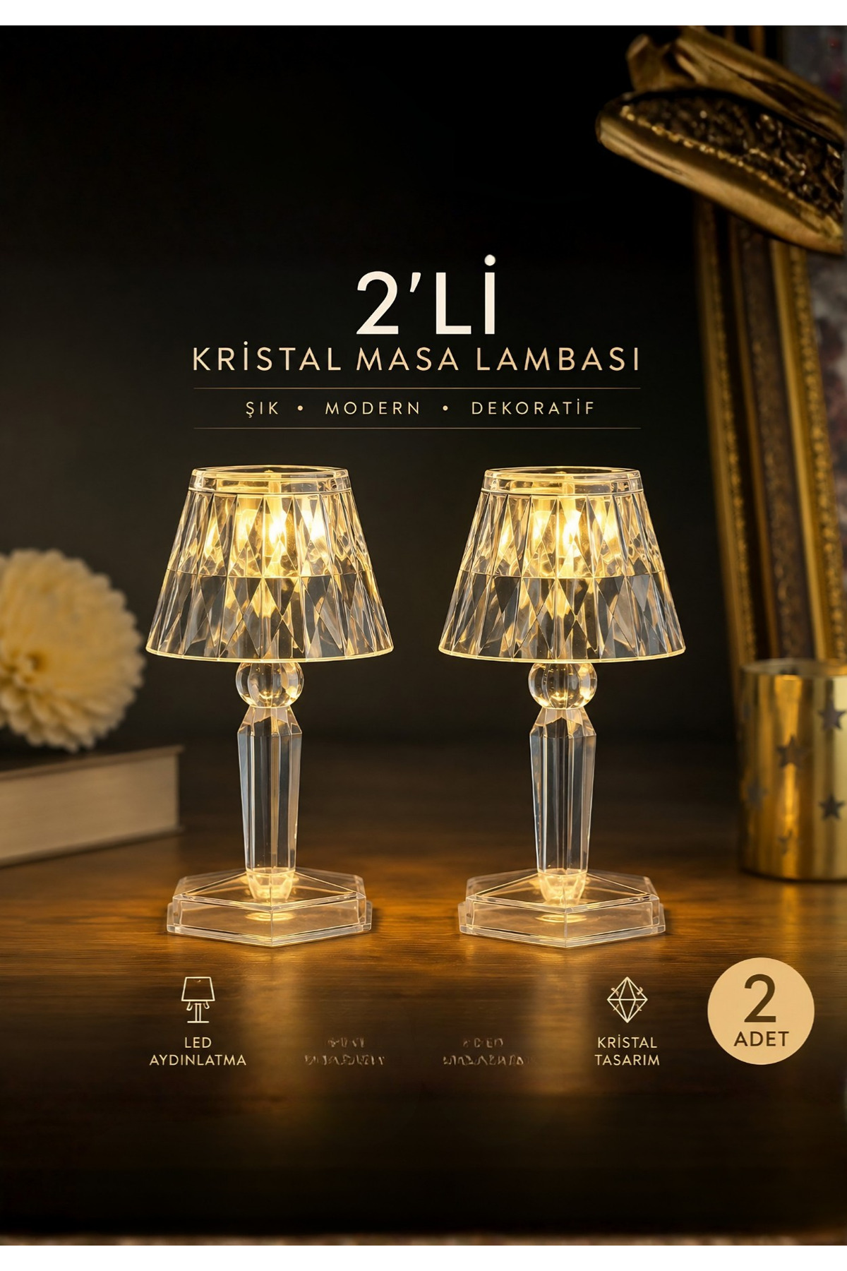 Mini Table Lamp 10x12cm Decorative Night Light Warm Light Ambient Lampshade Small Size Lampshade