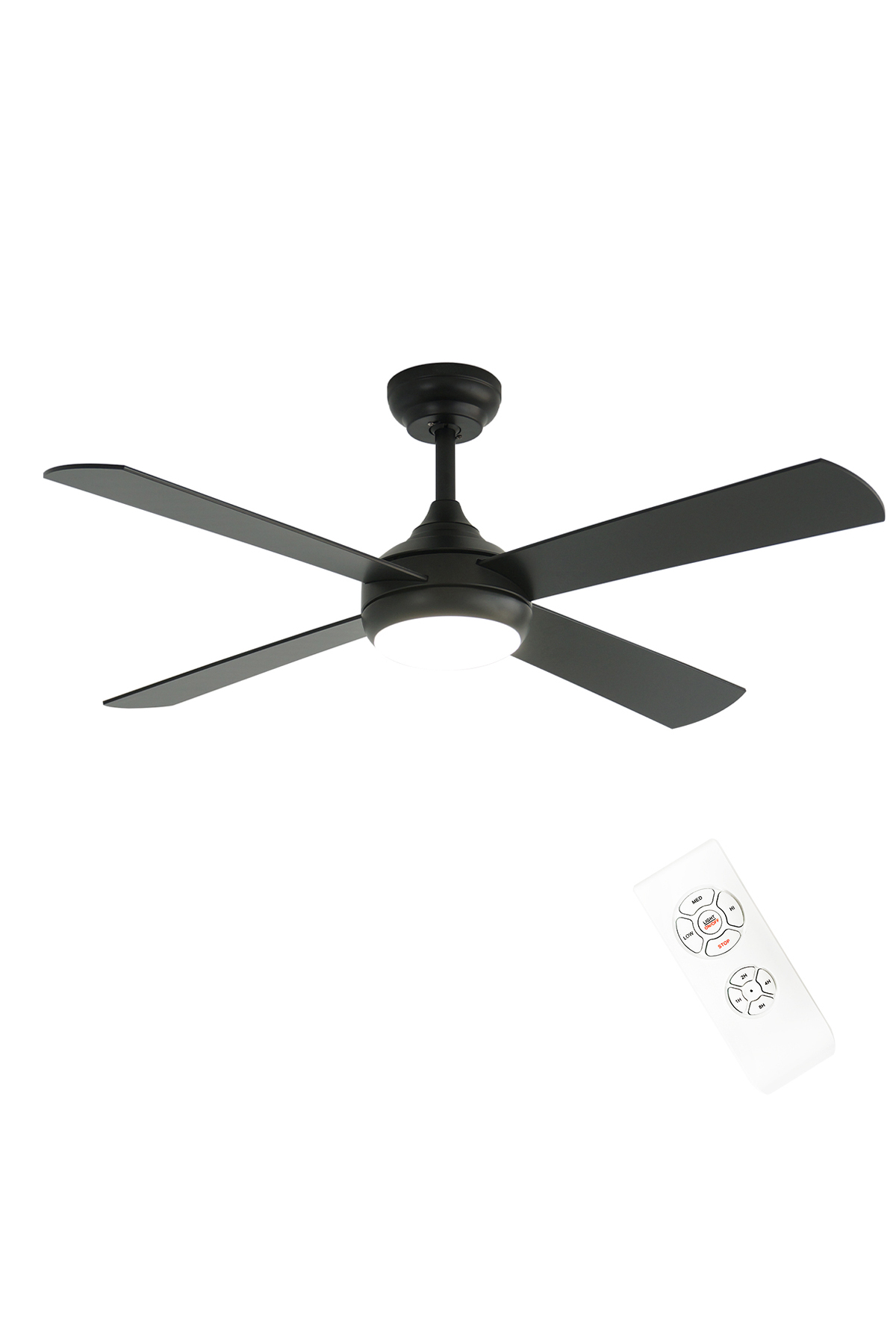 DLC LEVANTE LED CEILING FAN BLACK 122 CM