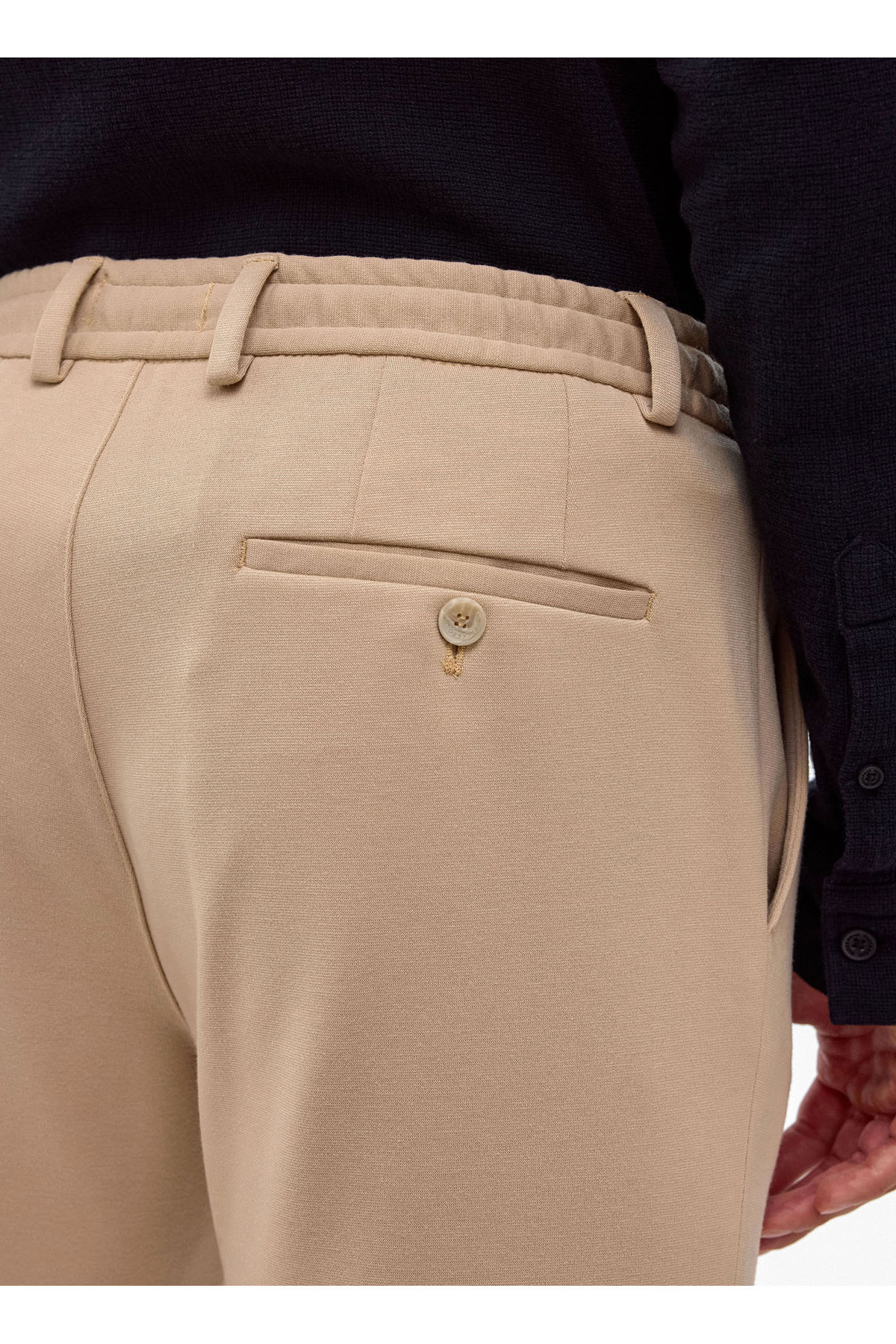 Bej Slim Fit Jogger Pantolon — رنگارنگ B34T31001-114 — تصویر 6 از 6