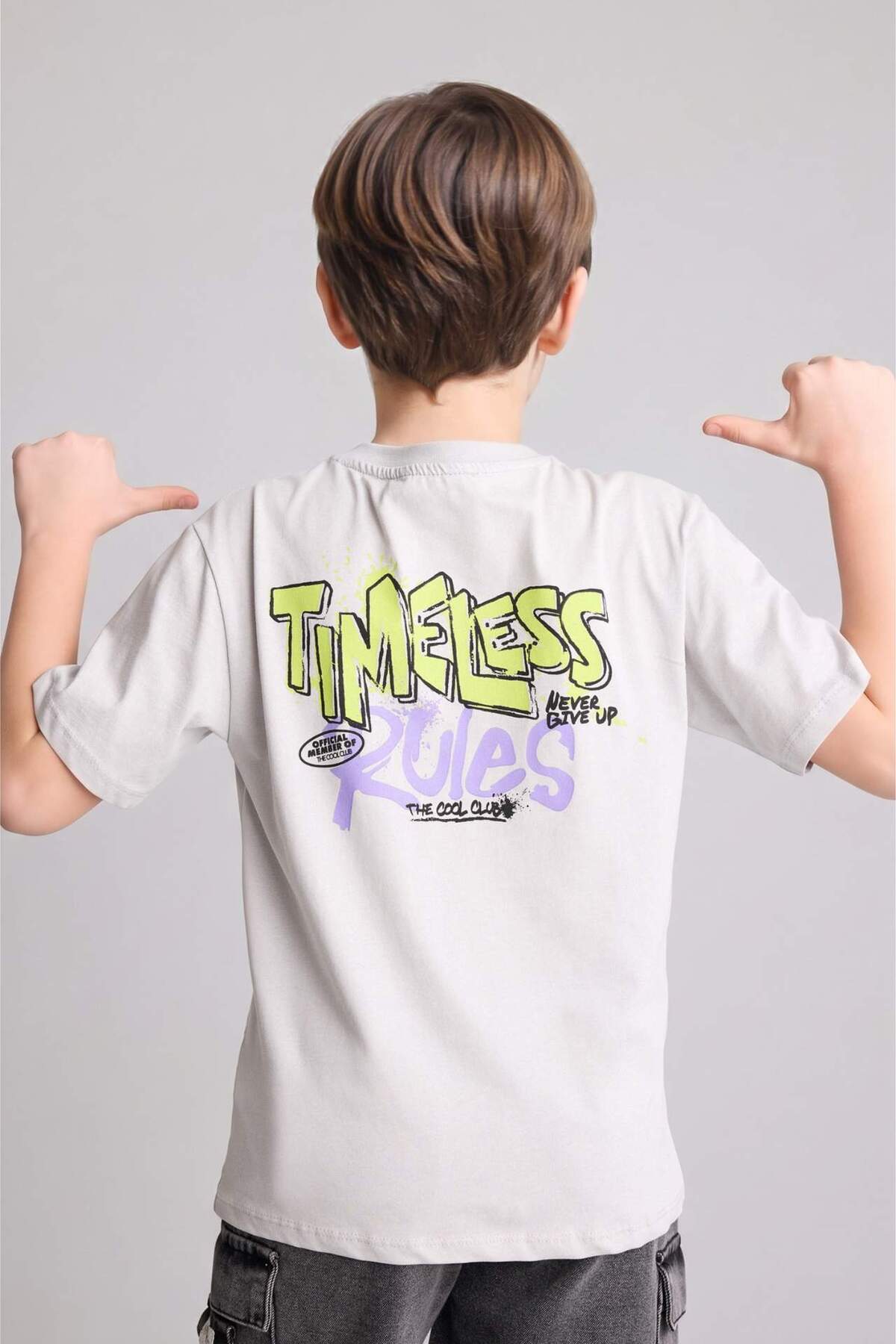Defacto 100% Cotton New Regular Fit Crew Neck Printed Short Sleeve T-Shirt for Boys H3079A826Sm