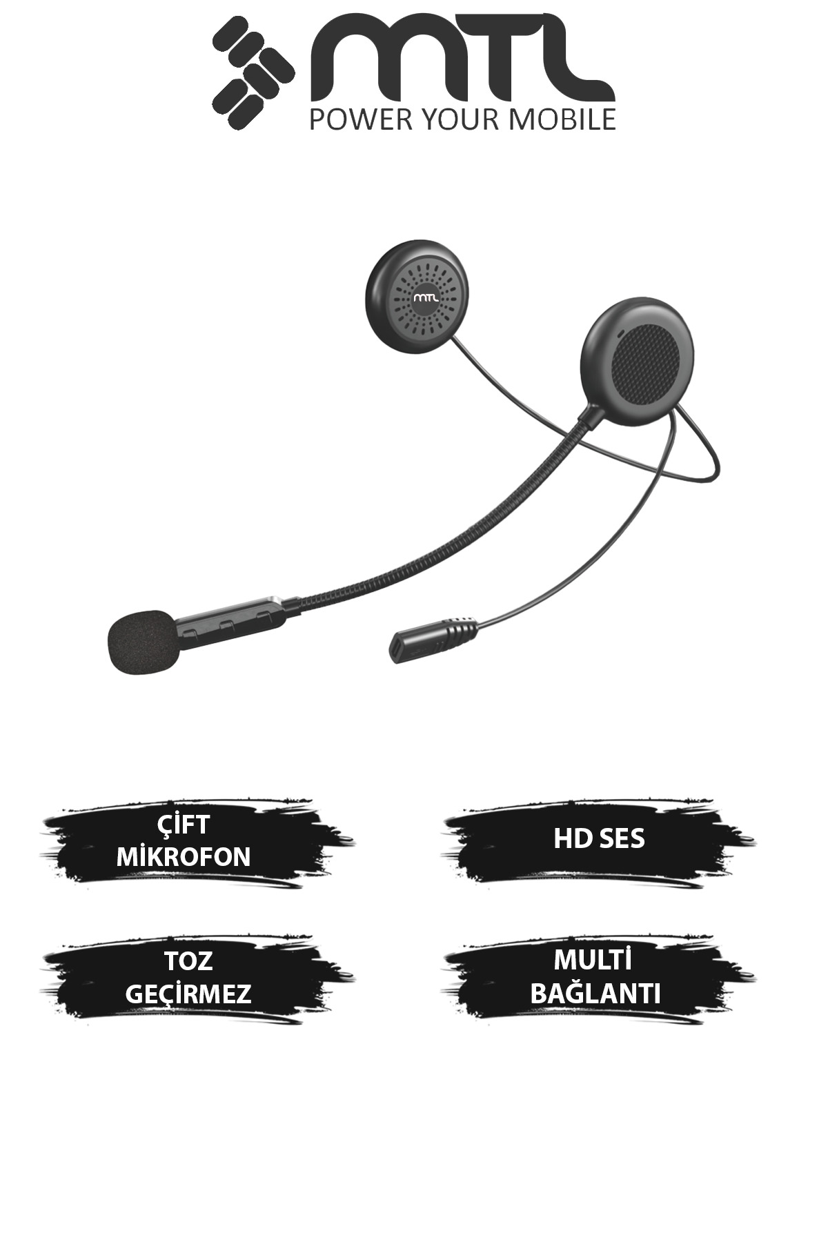 Bluetooth Headset in Helmet -Auto Answer Universal iOS & Android Powered MT-A962