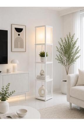 interhomestyle Sakaki-BELIEF DEKORATİF RAFLI LAMBADER BEYAZ