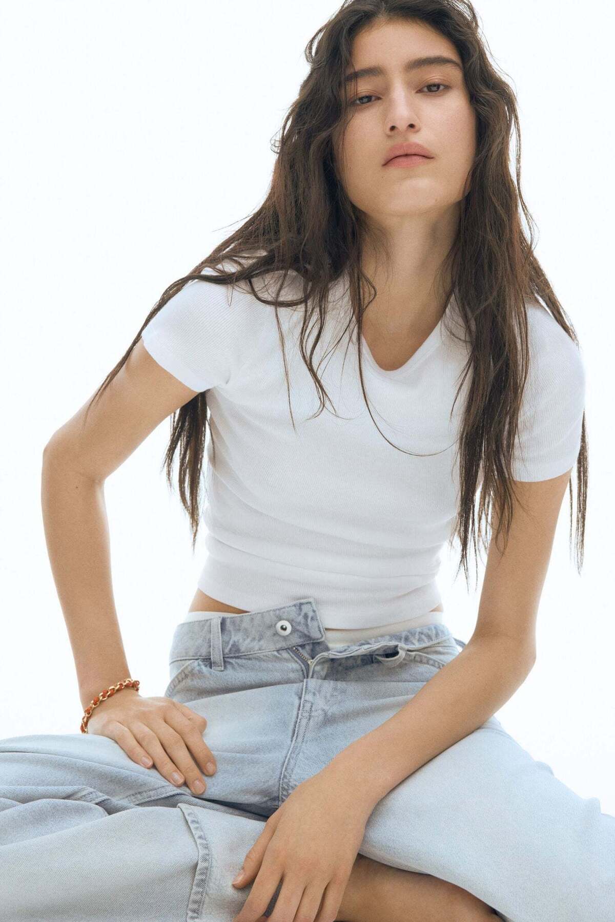H&M Ribbed T-shirt