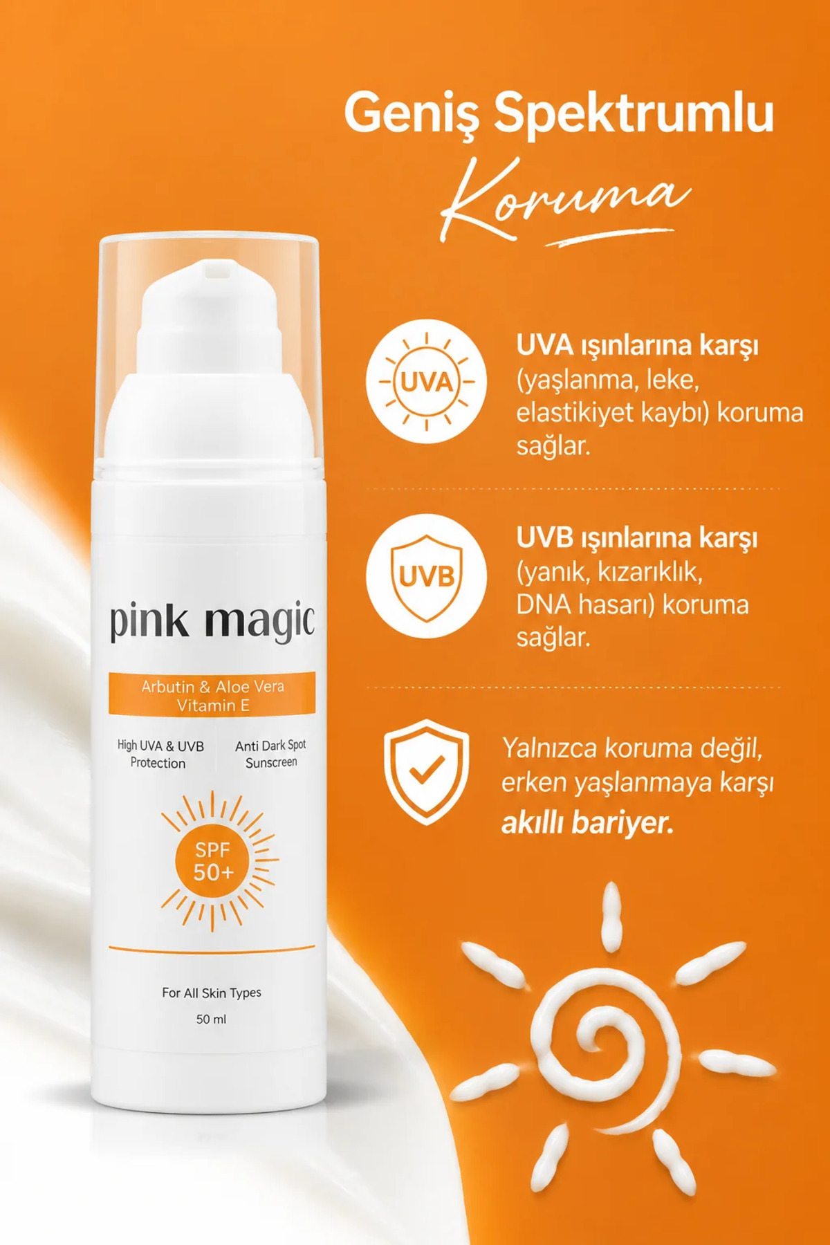 Leke Karşıtı & Aydınlatıcı Yüz Güneş Kremi / SPF 50+ — تصویر 3 از 9