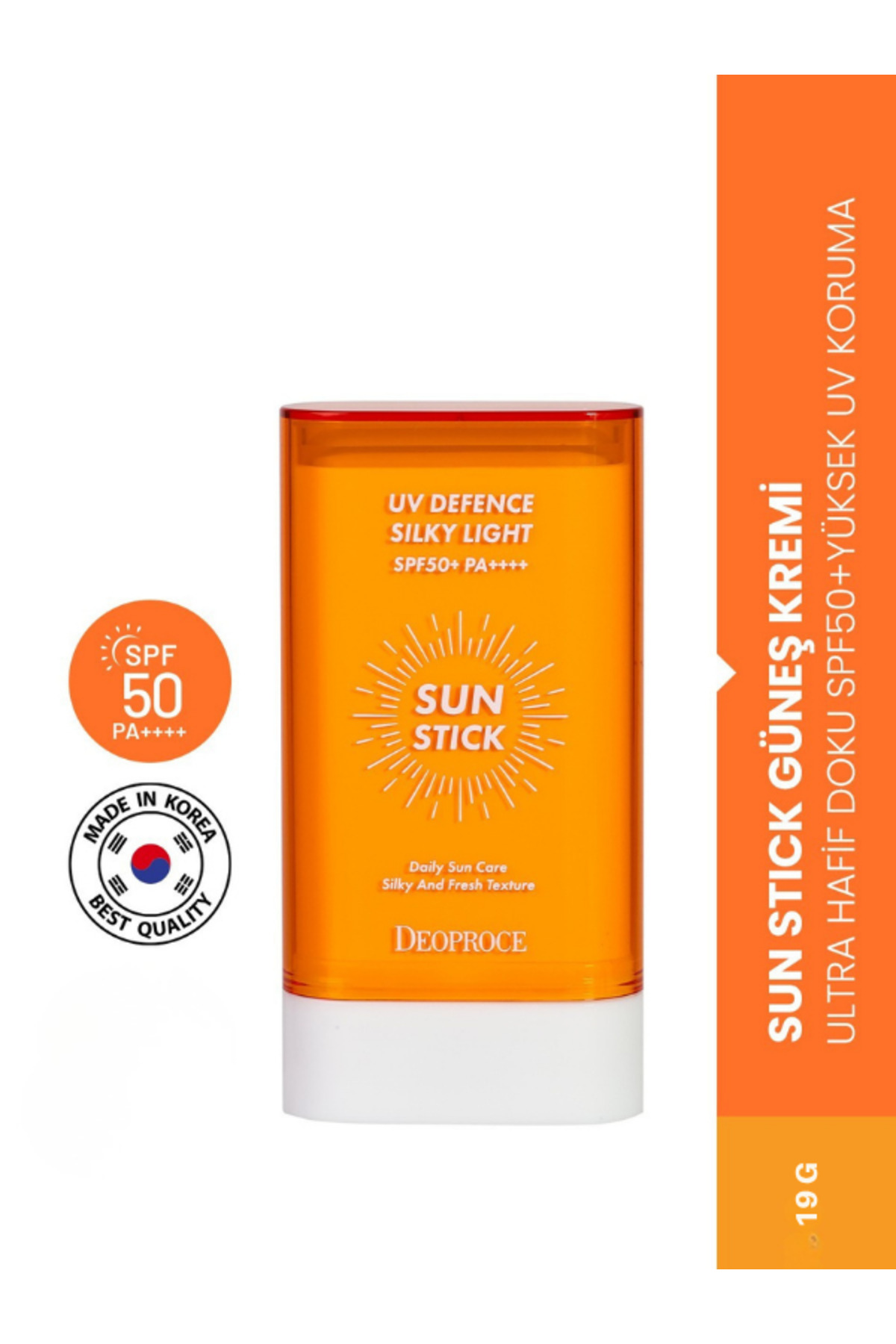 DEOPROCE Sun Stick Güneş Kremi Ultra Hafif Doku Spf50 Pa Yüksek Uv Koruma 18 gr — 8809567928053