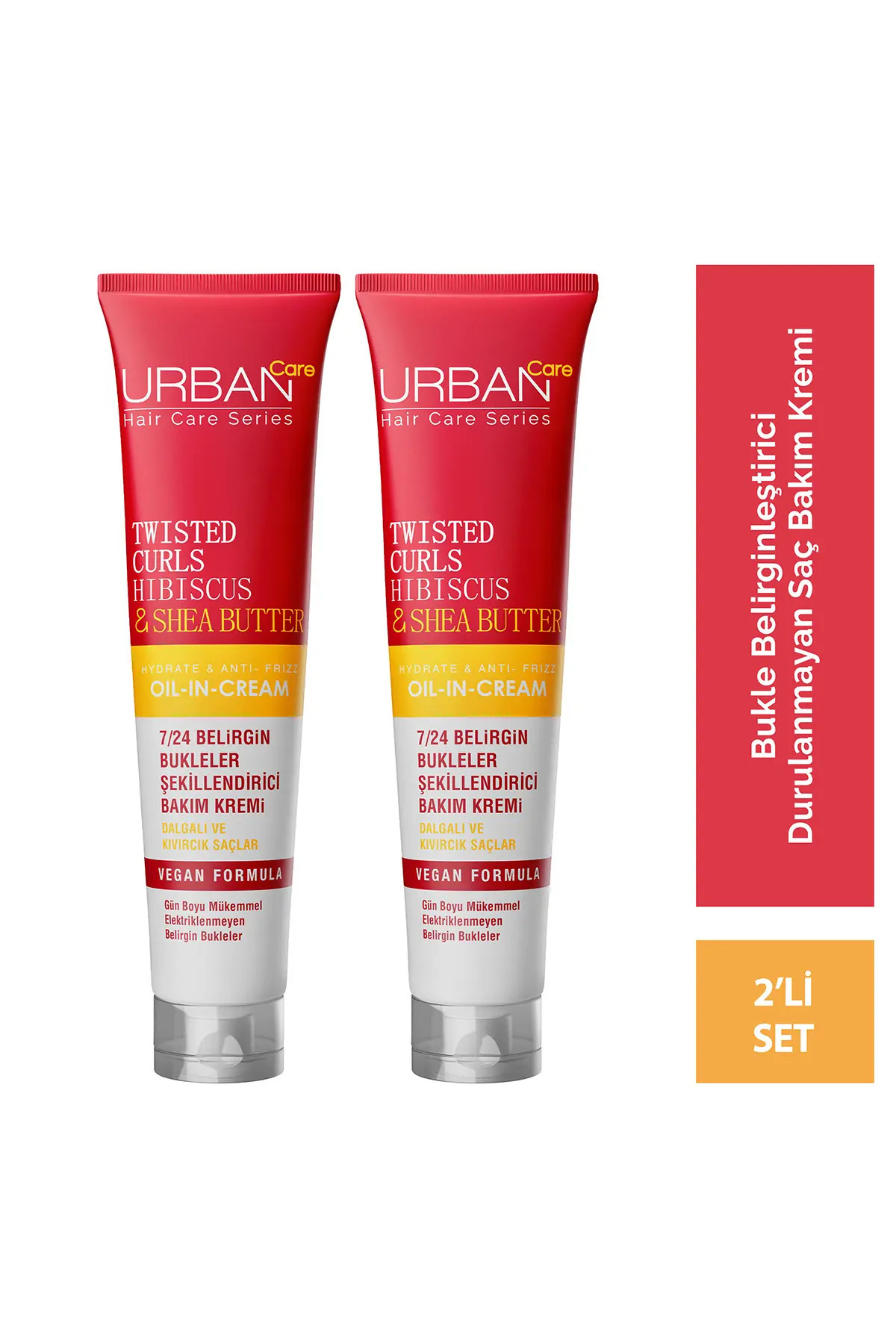 Urban Care Hibiscus&shea Butter Kıvırcık Ve Dalgalı Saçlara Özel Durulanmayan Krem 2x175 Ml-vegan — SET.URB.197
