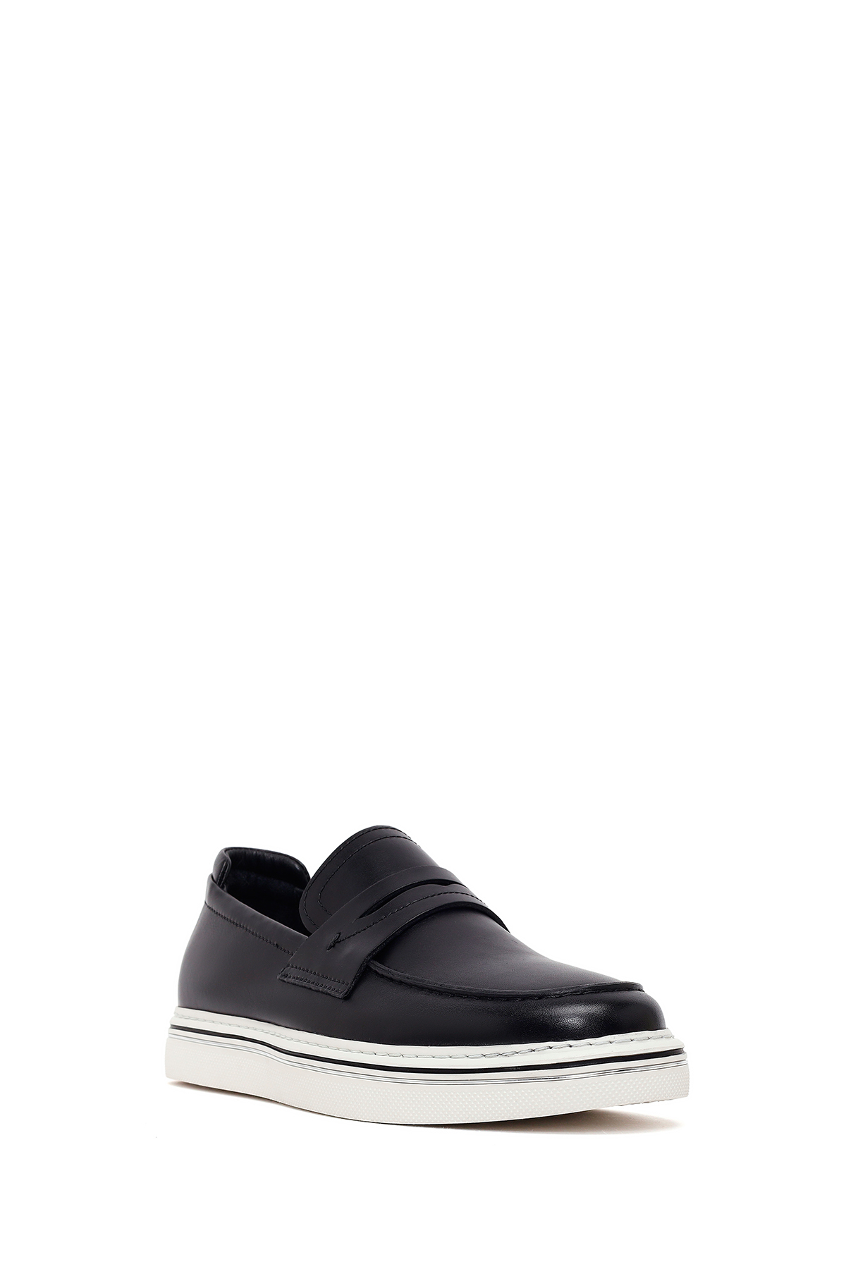 Derimod Erkek Siyah Deri Loafer 26SFD676118 görsel 7