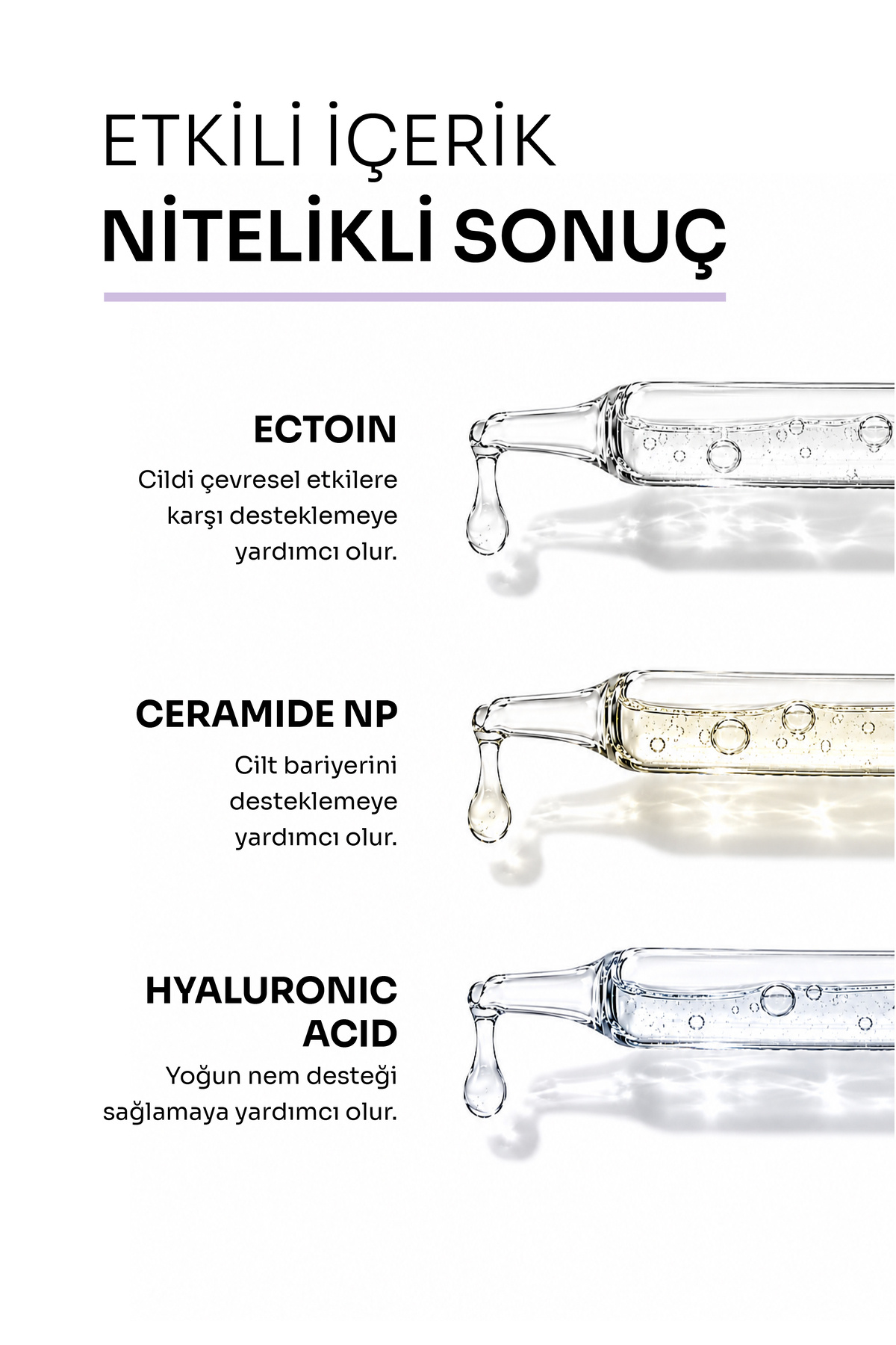 Cilt Bariyeri Onarıcı Serum | Ceramide ve Postbiyotik İçeren Nem Kaybını Önleyici Hassas Cilt Bakımı | 30 ml — REPAIR-SERUM — تصویر 4 از 8
