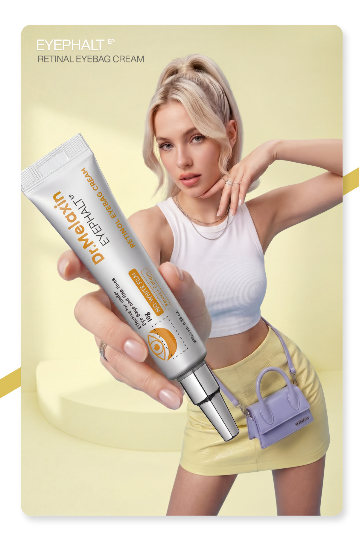 Retinollü Göz Kremi | Morluk Şişlik Kırışıklık Karşıtı | Spicule & Egf Teknolojisi 10ml — 8809886482595 — تصویر 6 از 8