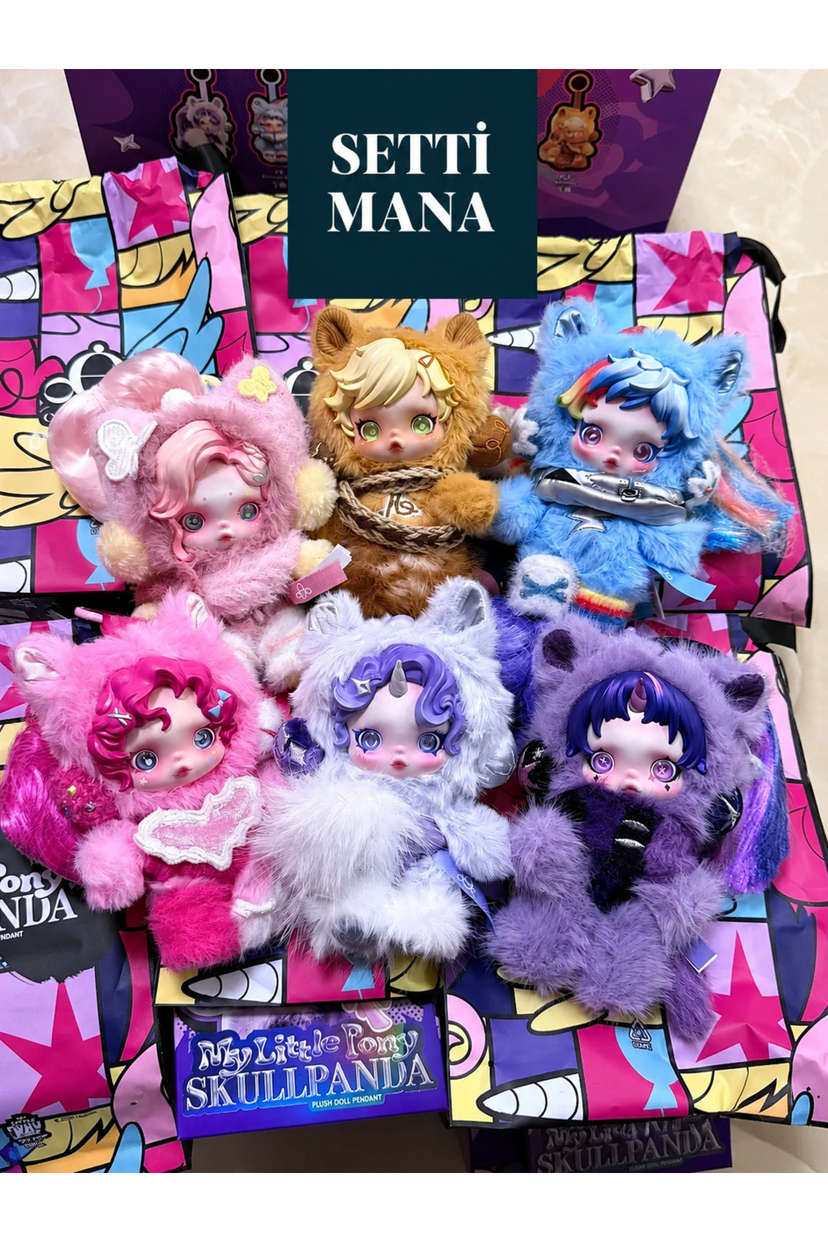 Glowa Orijinal POP MART Skullpanda Series Blind Box Koleksiyon