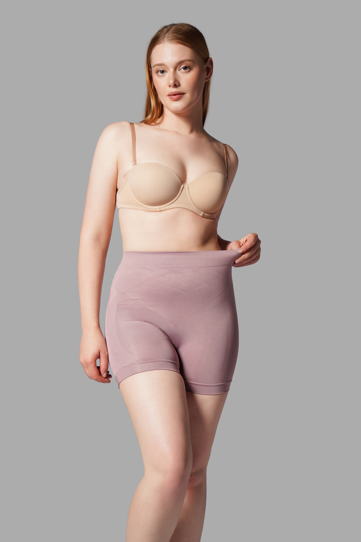 FİT WOMEN Push Up Seamless Dikişsiz Popo Şekillendirici Kısa Paçalı Korse 2064