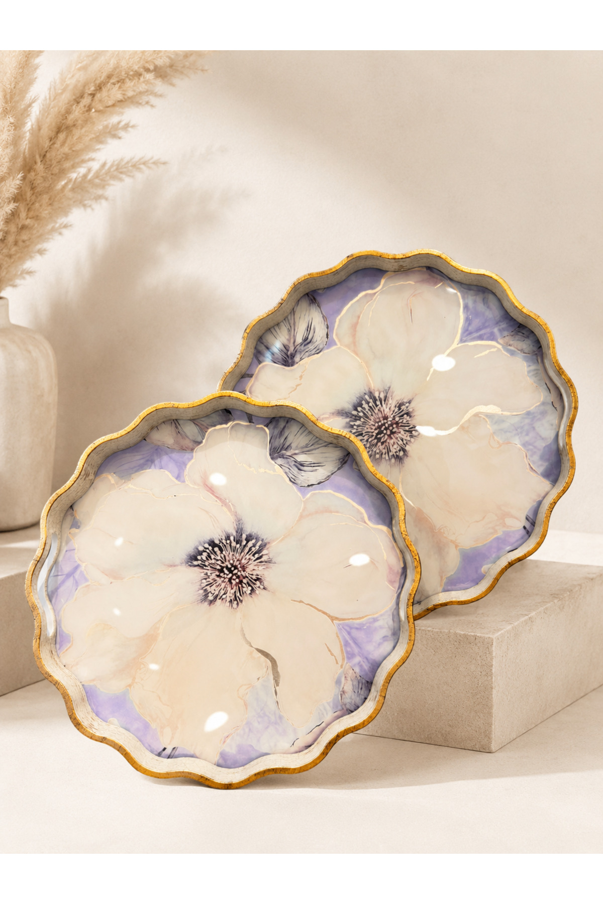 2-Piece Velora Purple Luxury Tray