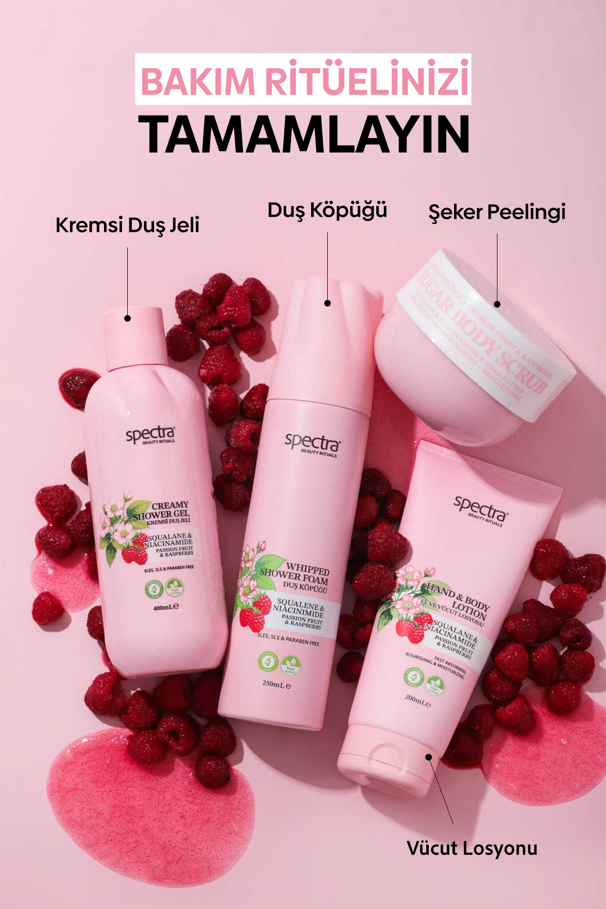 Pürüzsüzleştirici ve Nemlendirici Vegan Şeker Peelingi (Scrub) -Raspberry&Passion Fruit- 330 gr — 90c05503-4a33-50f8-9a0a-89ebaa081005 — تصویر 8 از 9