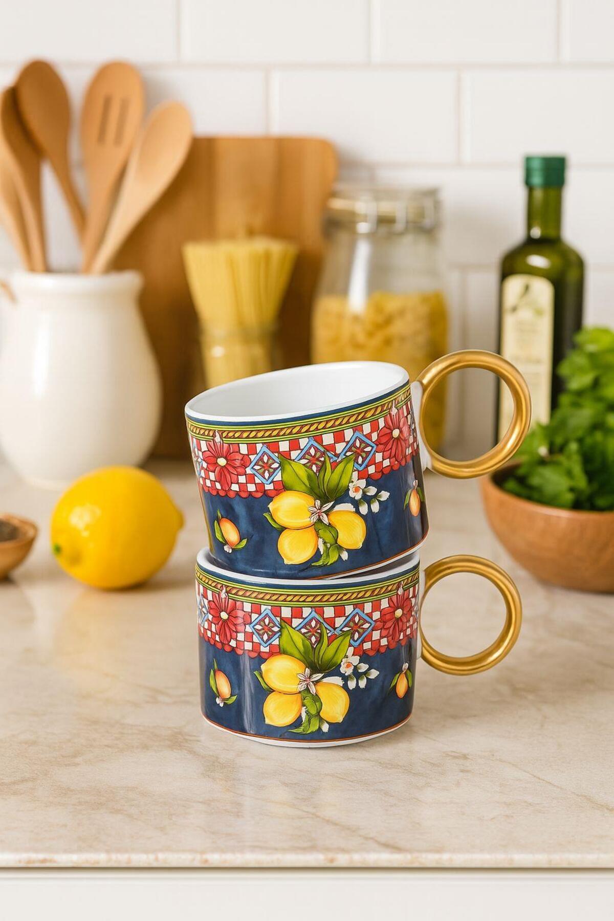 2-Piece Luxury Lemoon Mug