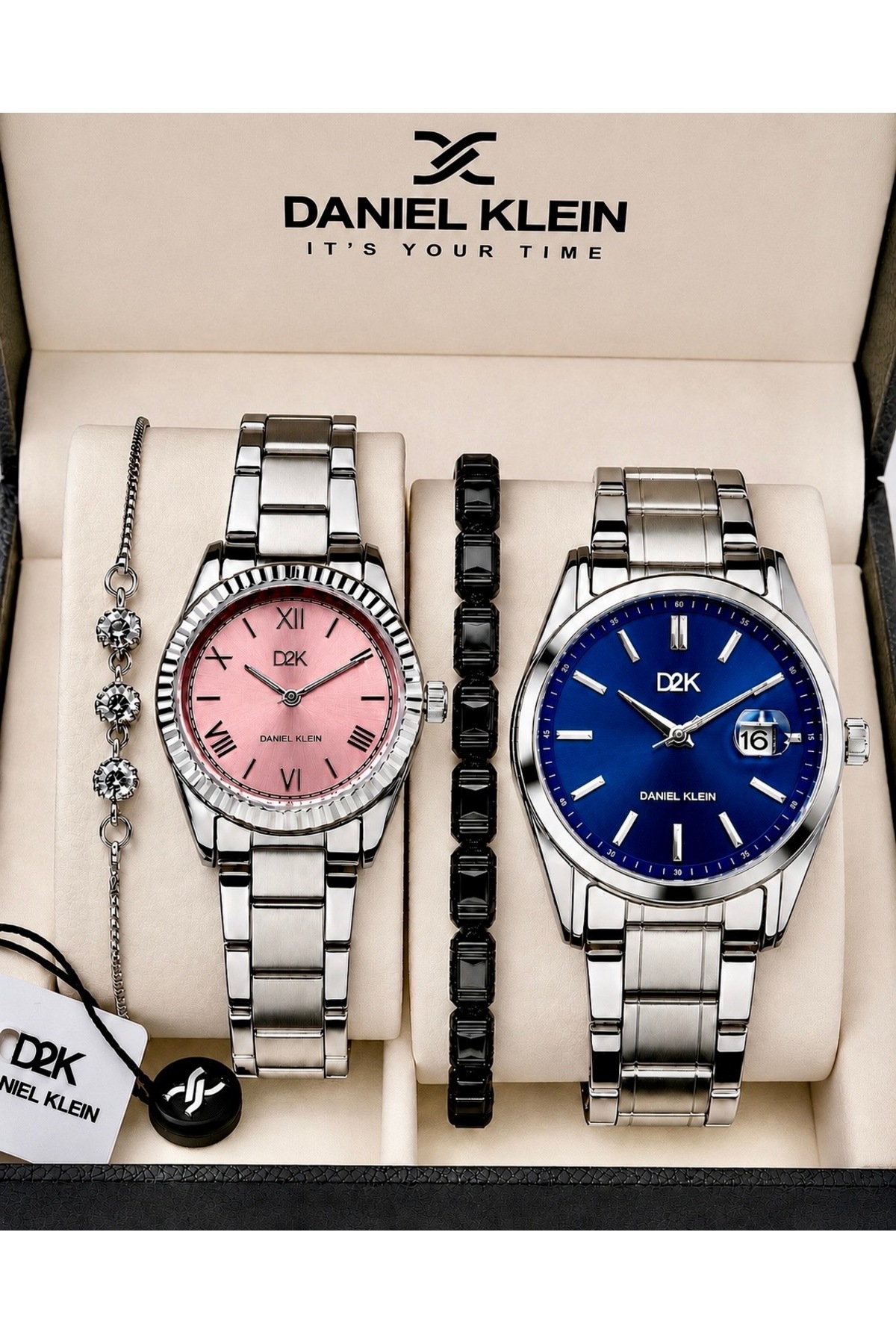 Wedding Engagement Gift Steel Band Men Women Lover Wrist Watch-Bracelet Gift