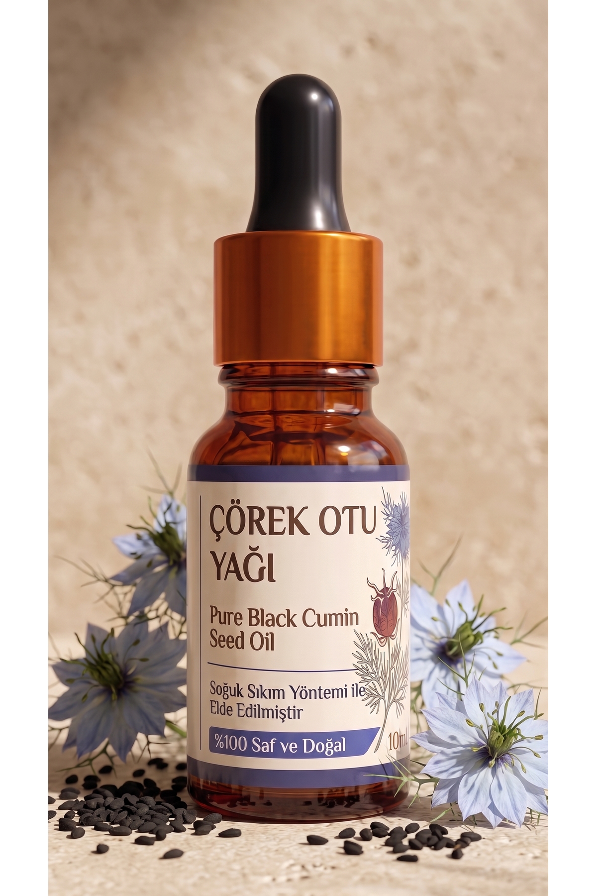 روغن دانه زیره سیاه 10 میلی لیتر / پرس سرد / 100% خالص و طبیعی / زیره سیاه — A1-BlackCumin-Oil-10 — تصویر 2 از 8