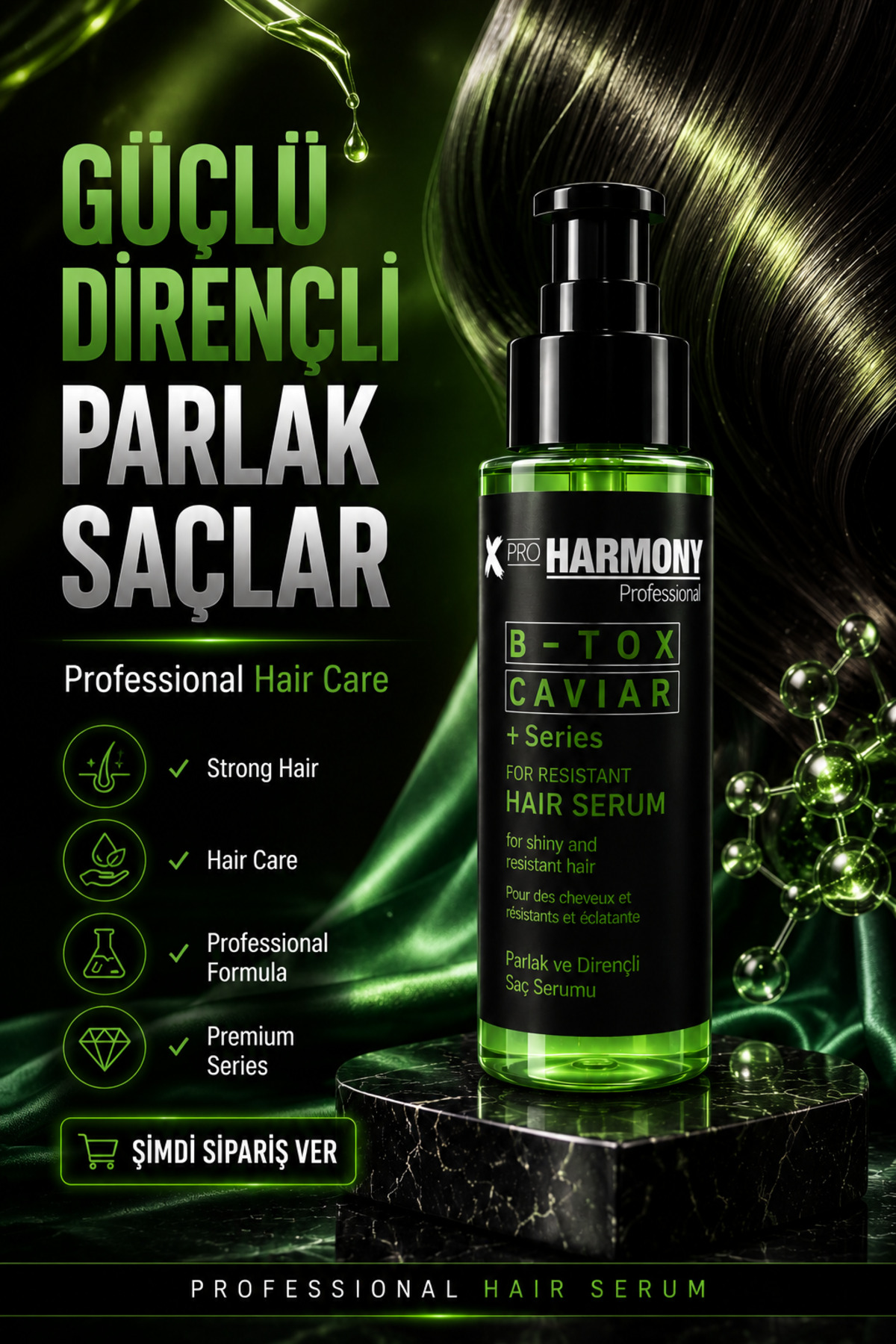سرم موی خاویار بی-تاکس - سرم مو برای موهای براق و مقاوم ۱۰۰ میلی لیتر — XPH-8682887911086 — تصویر 3 از 8