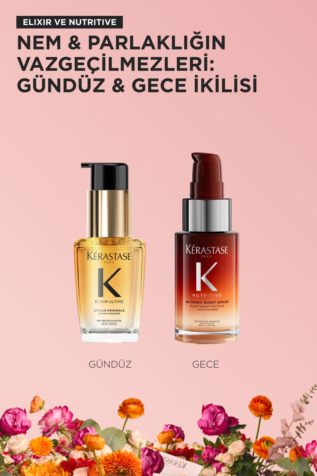 Elixir Ultime & Nutritive Ikonik Gece & Gündüz - Seyahat Seti 60 ml — 3474637353735 — تصویر 6 از 7