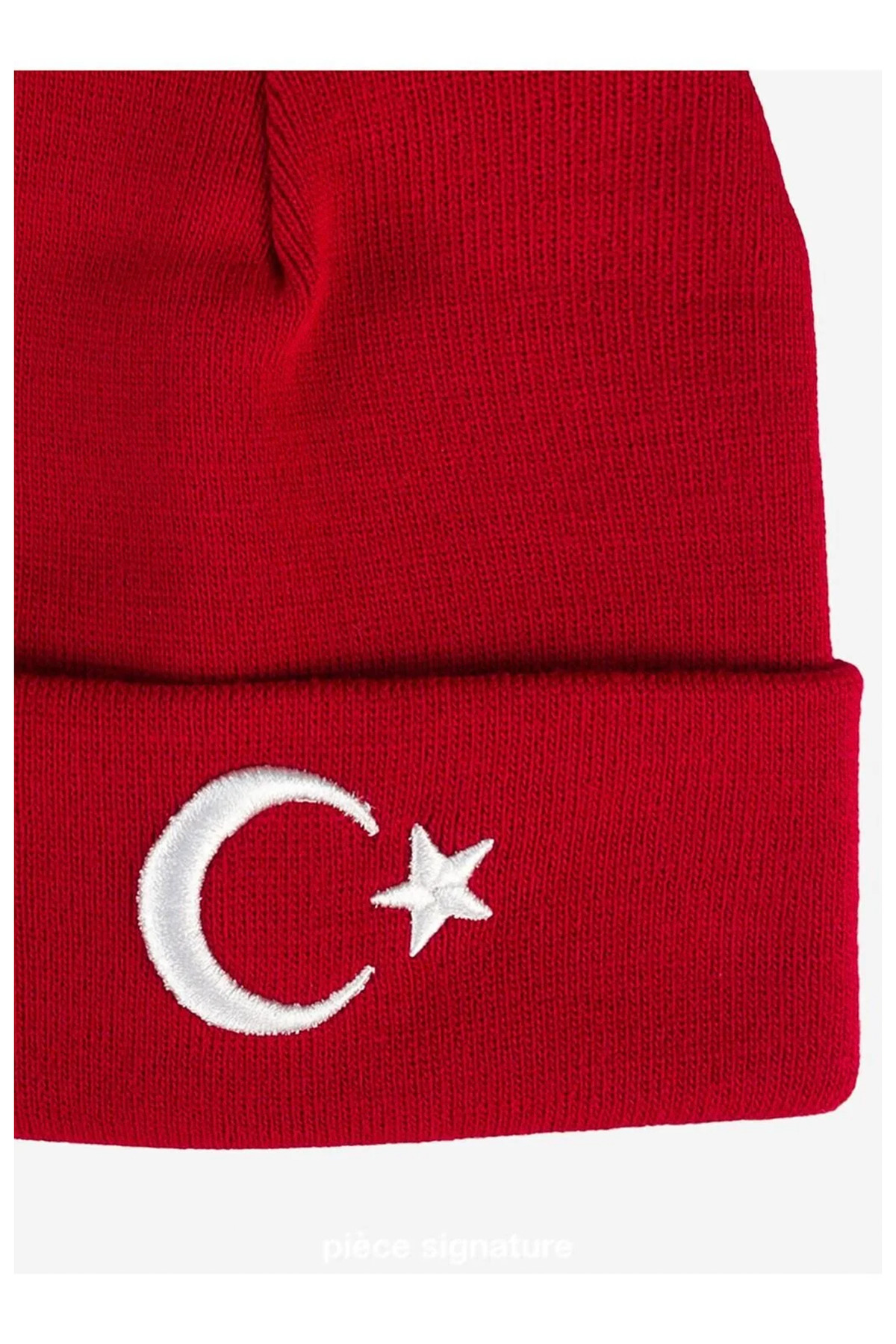 PIECE SIGNATURE Bayrak Nakışlı Bere görsel 4