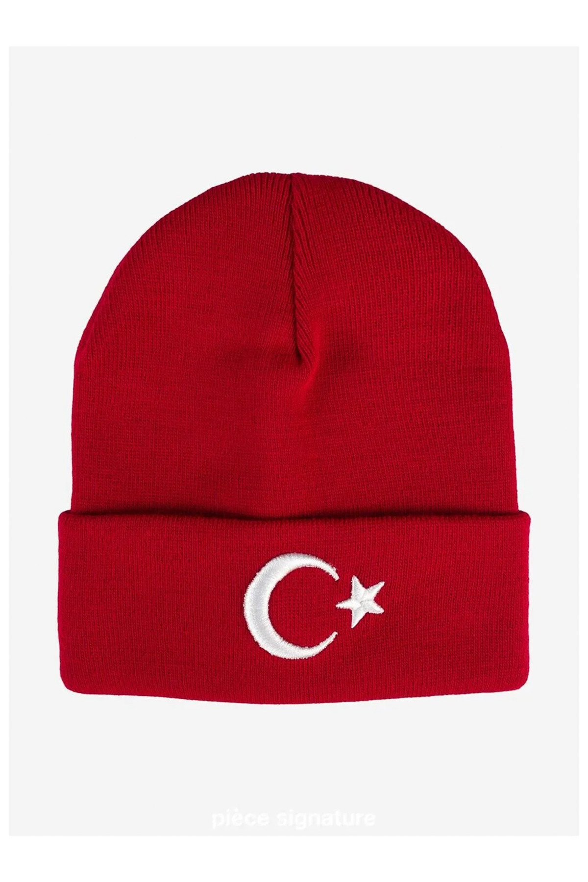 PIECE SIGNATURE Bayrak Nakışlı Bere görsel 5
