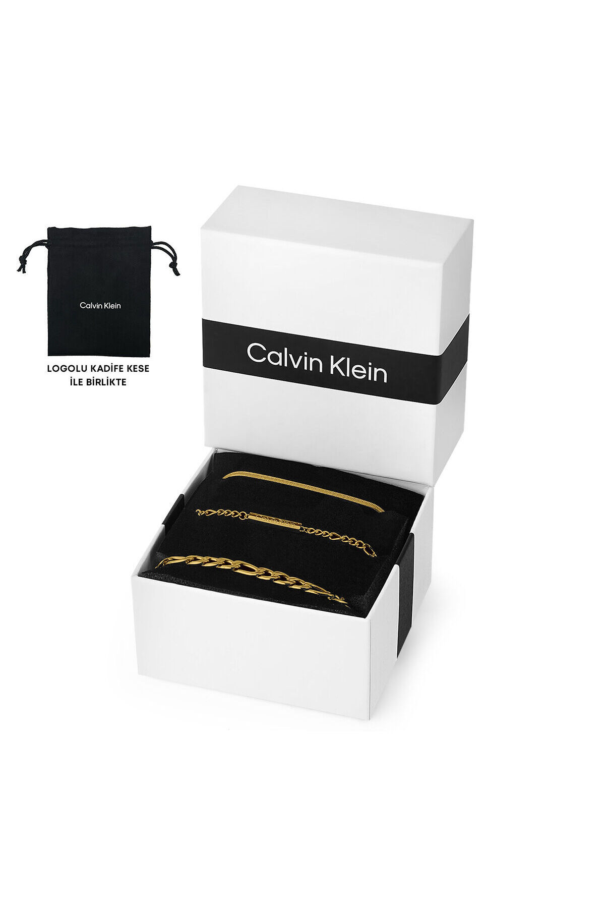 1_org_zoom ست Calvin Klein کالوین کلاین النگو CKJ35700003 اورجینال - تصویر 1
