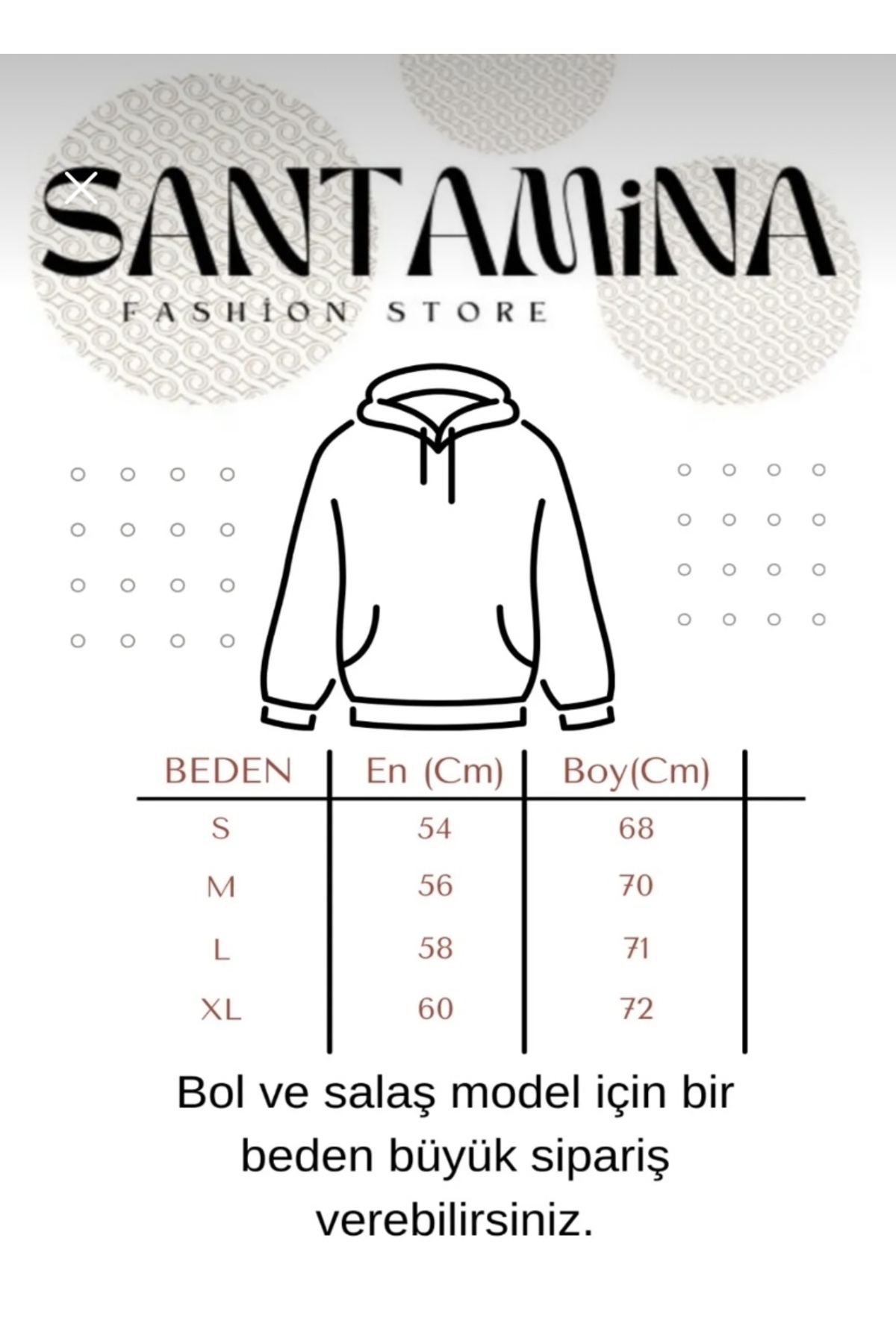 Bordo Düz Kapüşonlu Oversize Sweatshirt — زرشکی SNT-DÜZ-MAVİ — تصویر 3 از 3