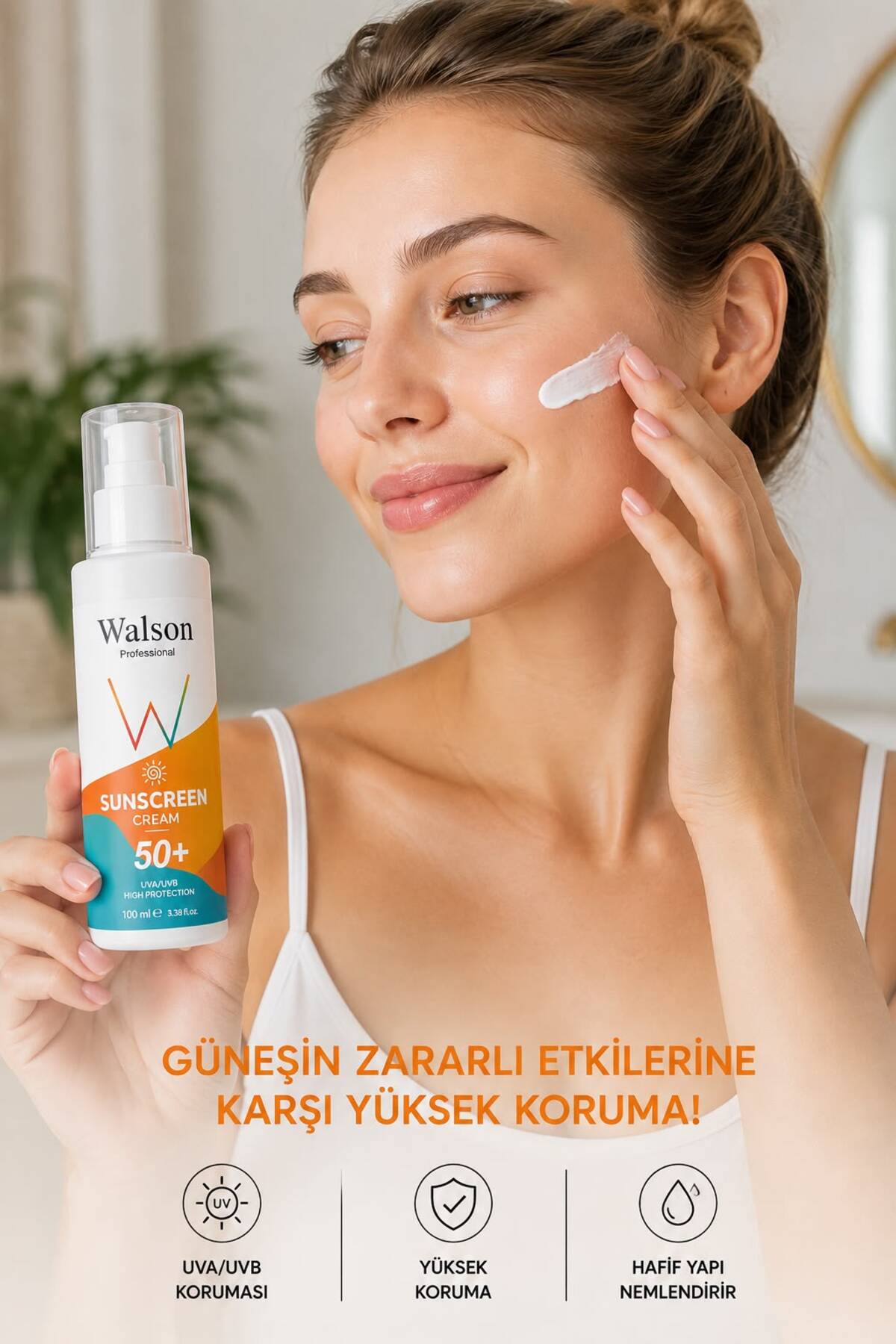 Güneş Kremi SPF 50+ Leke Karşıtı Yüksek Koruma (2 ADET) 100ml — 02 — تصویر 3 از 4