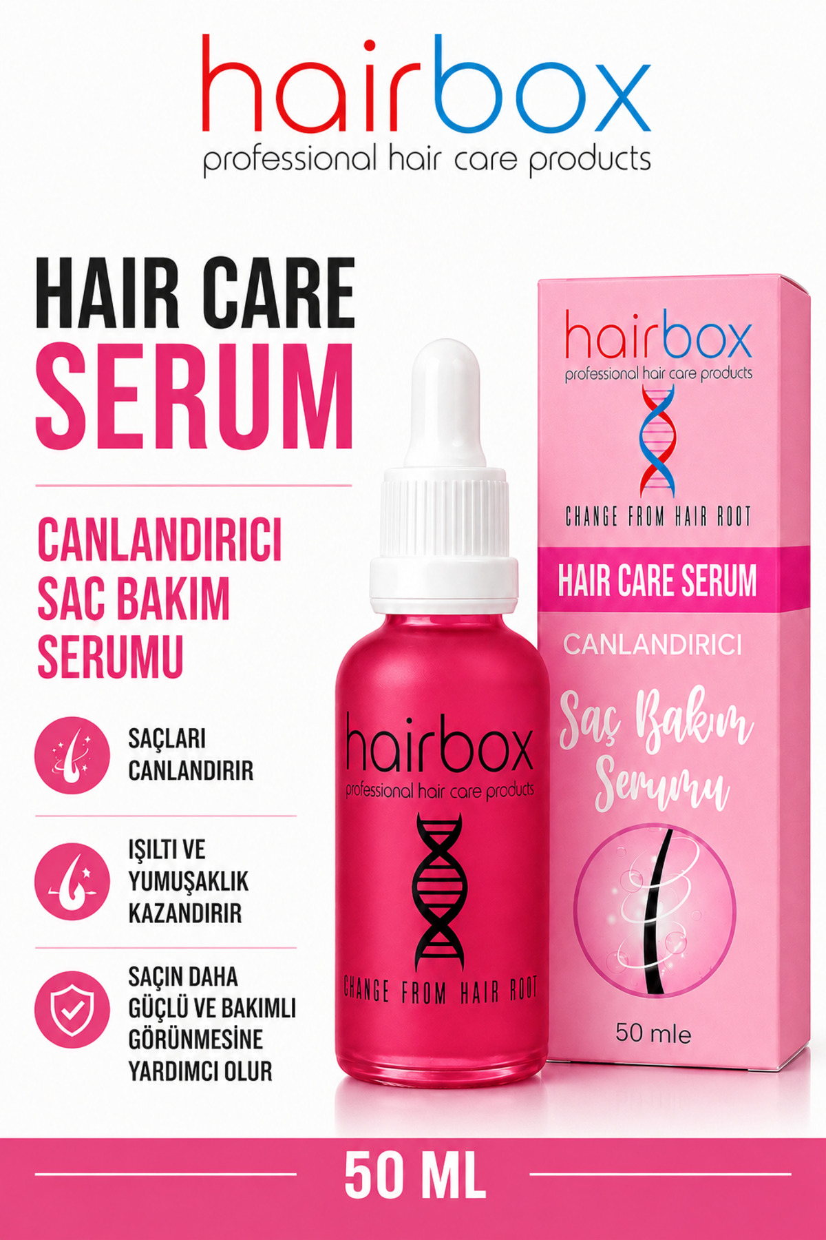 hairbox professional hair care products Kadın Saç Serumu, Saç Serumu , Saç Gürleştirici , Saç Bakım Yağı ( 1 Adet ) — TYCATPRZCN169626677570302