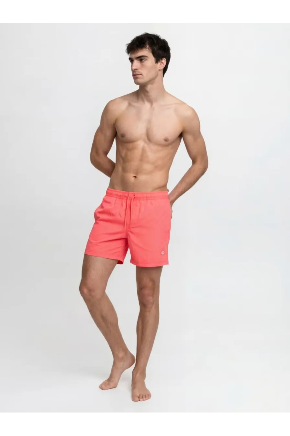 شلوارک شنا مردانه طرح استوایی Jpstmaui مدل Reg کد 12291385 جک اند جونز شورت مایو Jack & Jones