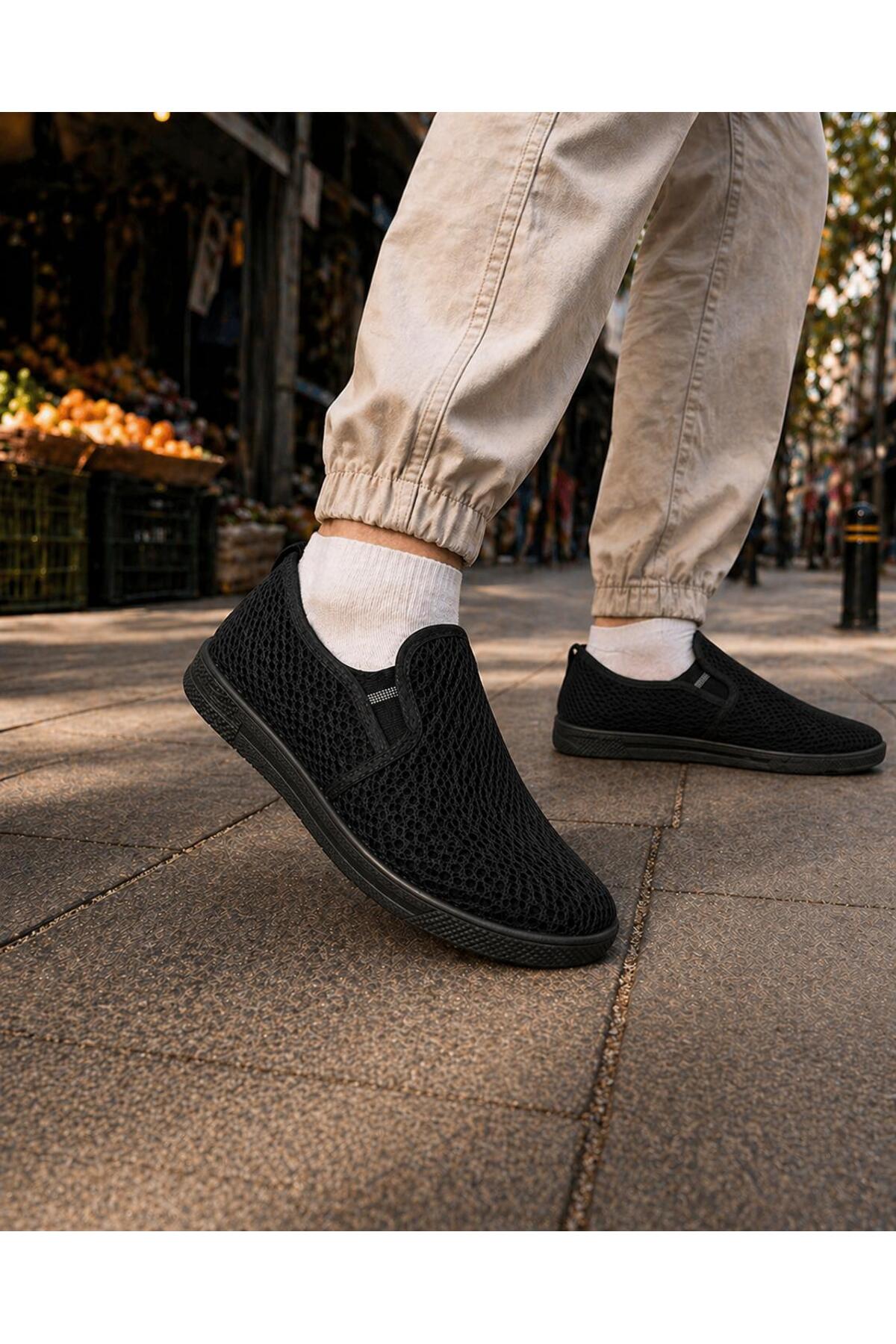 crybrands CRYB Günlük Rahat Hafif Fileli Unisex Spor Ayakkabı, Kaymaz Taban Slip-On