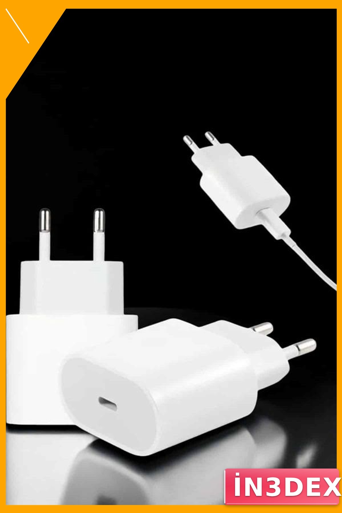 Hızlı Şarj Adaptörü ve Kablo Seti iPhone 15/15 Pro Max Uyumlu