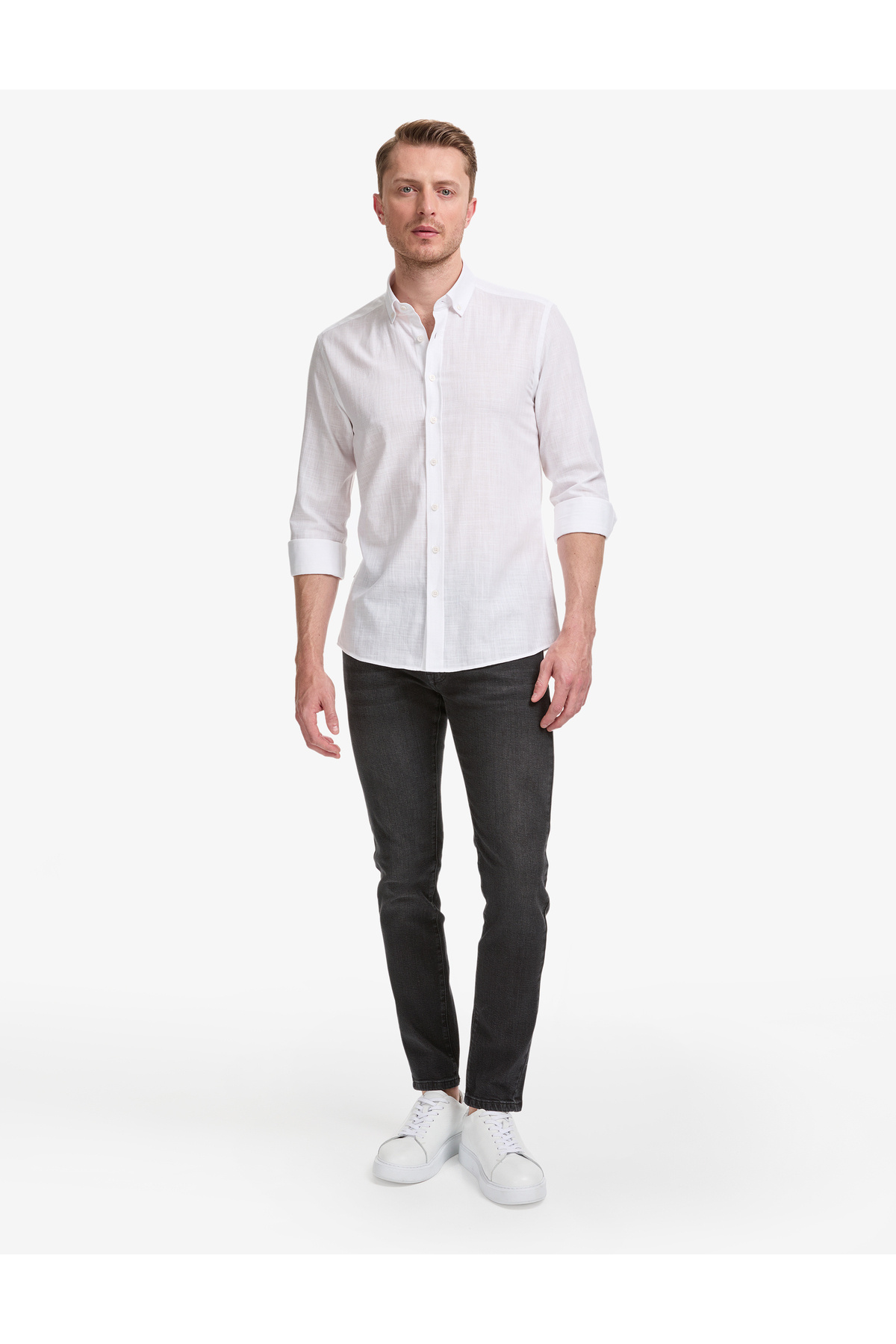 Pierre Cardin Siyah Slim Fit Jean Pantolon 50327839-VR046