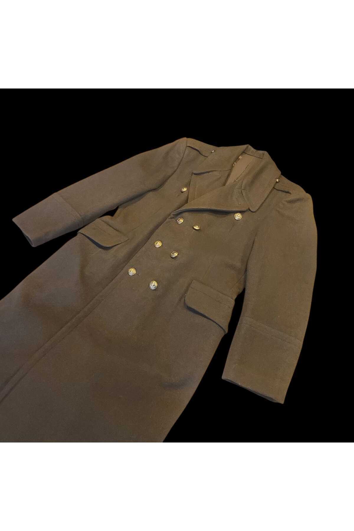 kho military design Haki Renk 1988 KKK Sb.(Apoletli) Yün Kaput (48-50/M Beden) Sıfır Ürün görsel 4