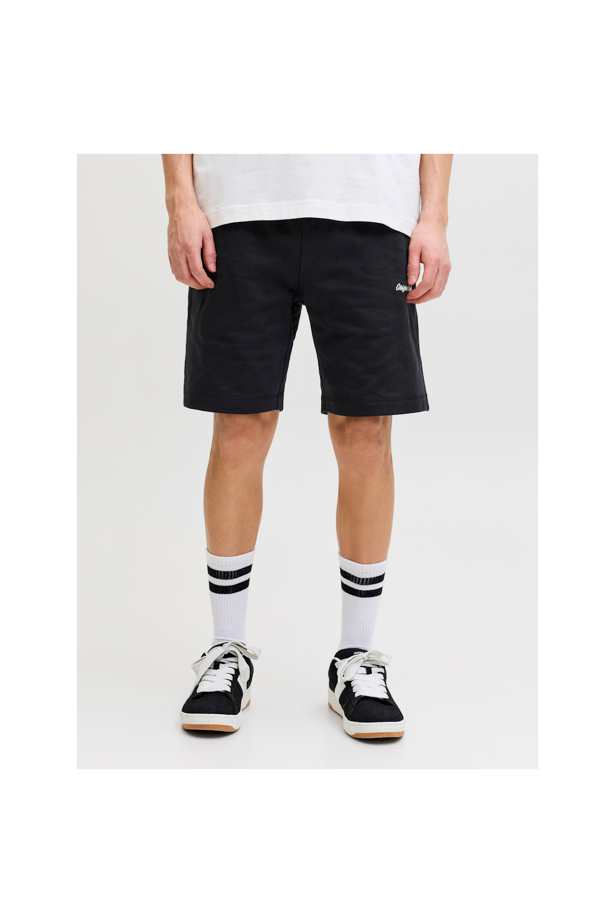 شلوارک مشکی مردانه کارل نوربرو (12292565-B) جک اند جونز شورت ورزشی Jack & Jones