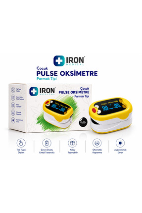 Iron Parmak Tipi Çocuk Oksimetre Şarjlı