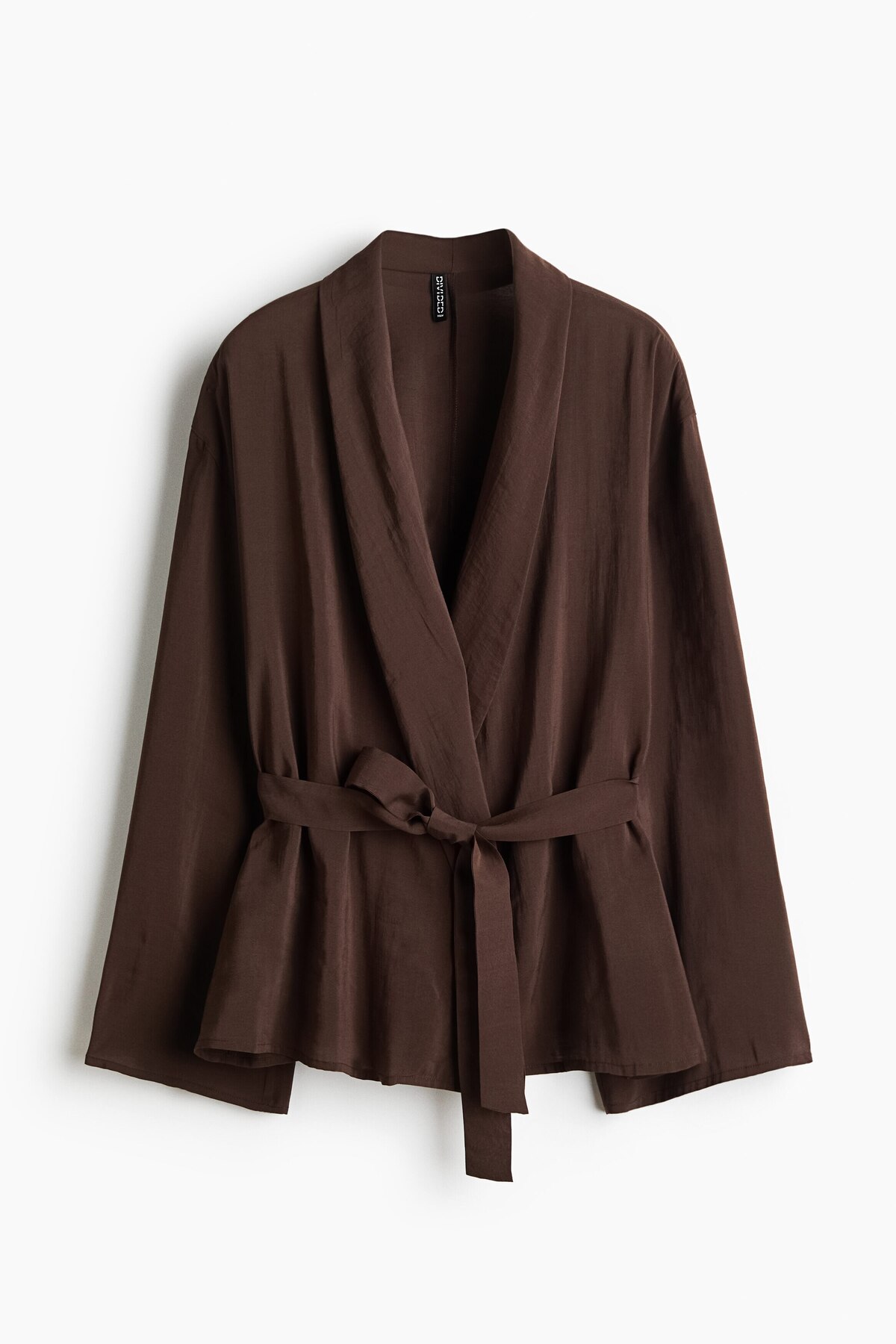 H&M  Kuşaklı Oversize Blazer - Görsel 4