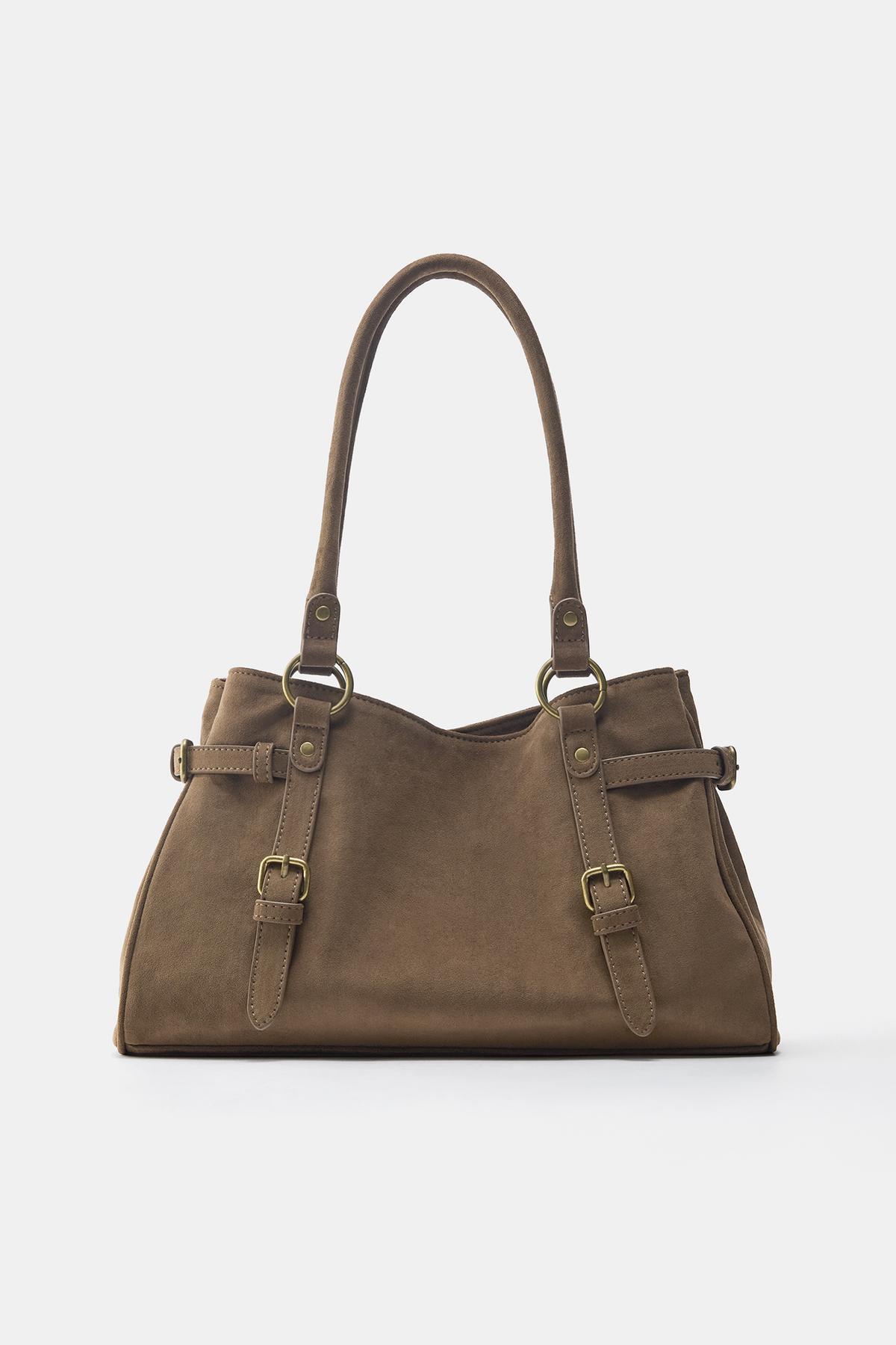 Buckle shoulder bag