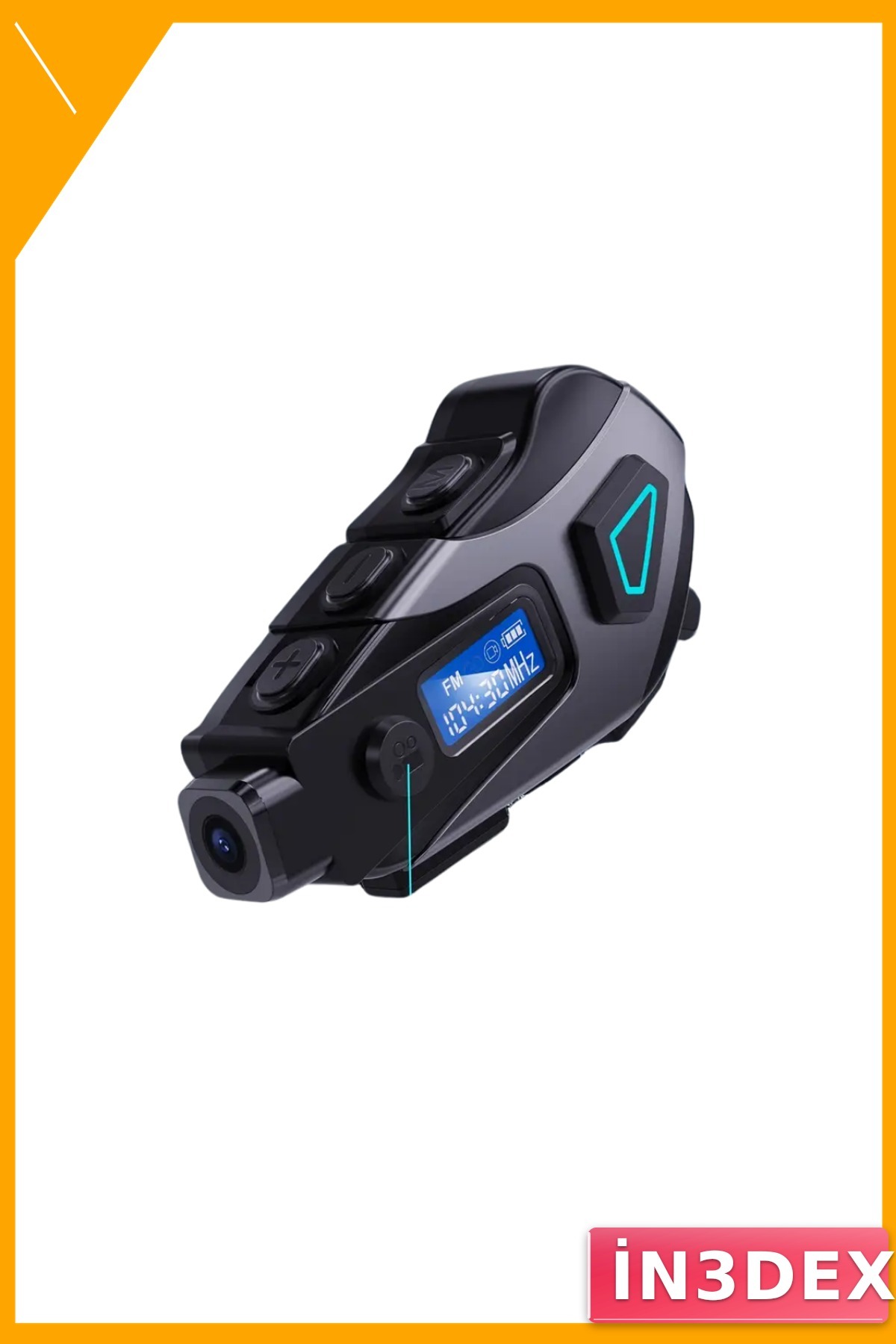 Motosiklet Kask Bluetooth Kulaklık 1200mAh Kameralı Sesli Komut IPX8