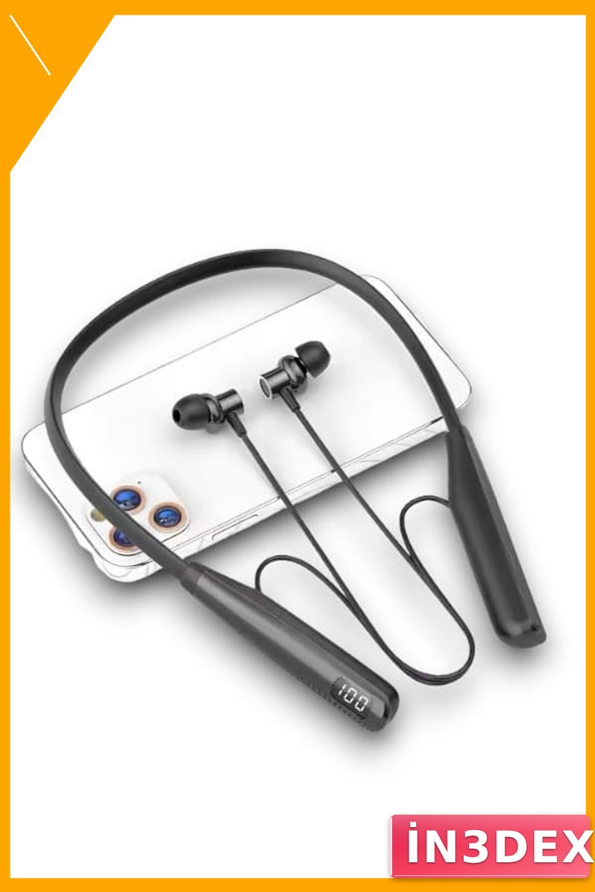 Kablolu Kulak İçi Bluetooth Kulaklık 10mm Sürücü IPX5 Su Geçirmez 8 Saat Pil