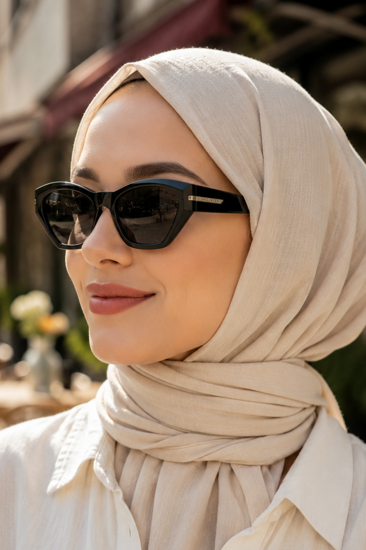 Acetate Frame Polarized - UV400 Protected Black Original Sunglasses for Women 54 Scrap DKGG7367C1