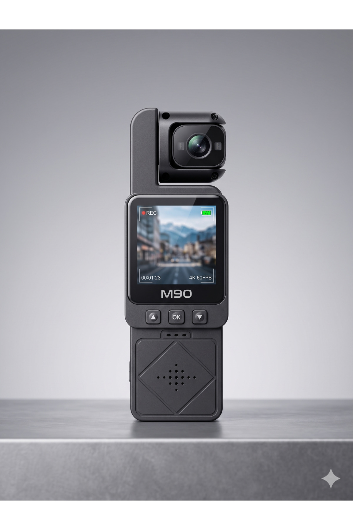 M90 4K Ultra HD Aksiyon ve Vlog Kamerası | Kompakt Tasarım, LCD Ekranlı