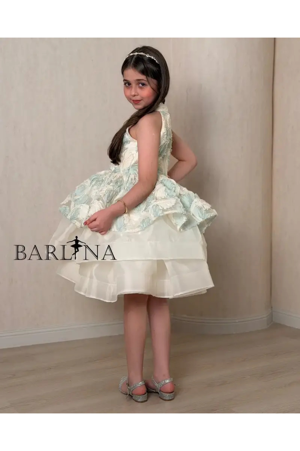 فستان سكري بناتي فخم