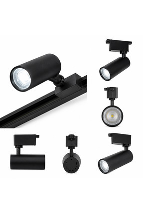 Cata CT-5338V Hermos LED Ray Spot Armatür 25W 2000 Lümen Beyaz Işık Siyah