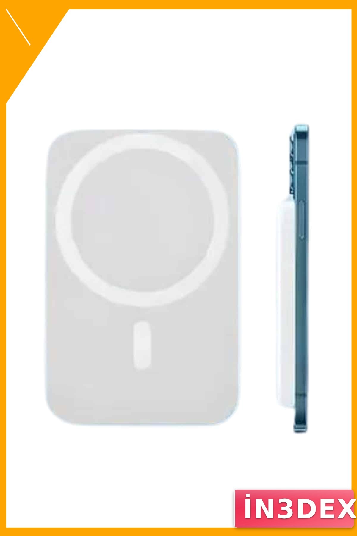 MagSafe Uyumlu Kablosuz Powerbank 5000 mAh Taşınabilir Şarj Cihazı