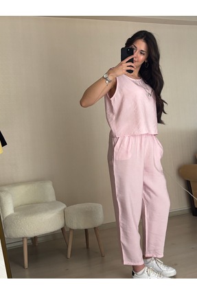 BELİN Tensel Kumaş İkili Takım/Pembe