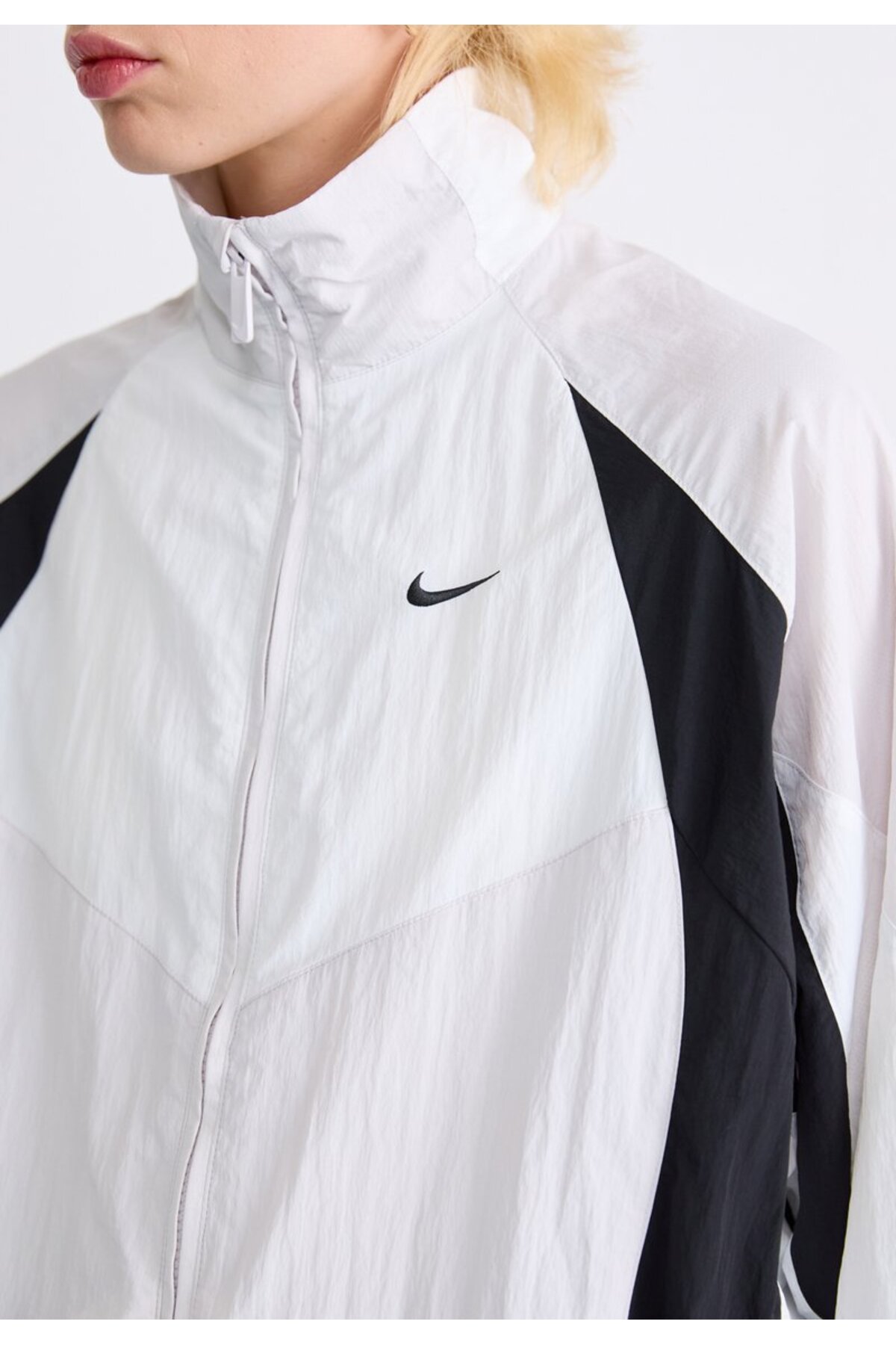 Nike Sportswear Women's Oversized Tracksuit Jacket Bol Kalıp Beyaz Kadın Spor Ceket görsel 5